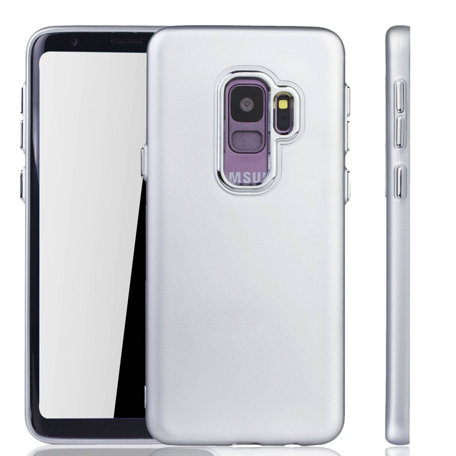 Samsung Galaxy S9 Handyhülle Backcover Silber