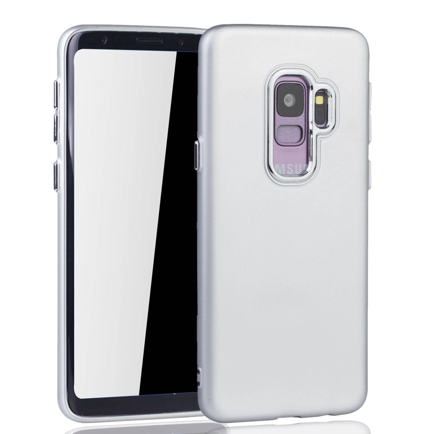 Samsung Galaxy S9 Handyhülle Backcover Silber