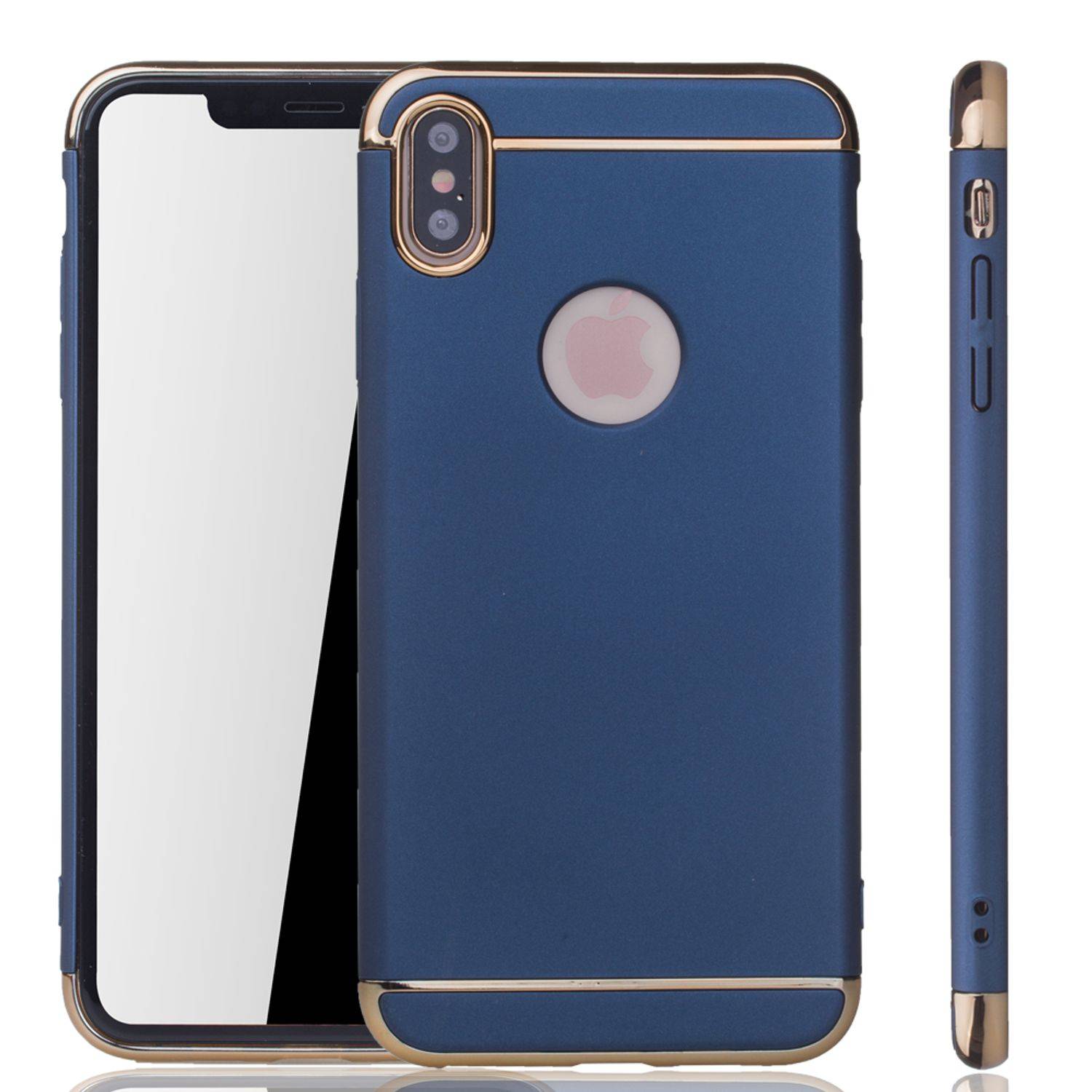 Apple iPhone XS Max Handyhülle Backcover Blau