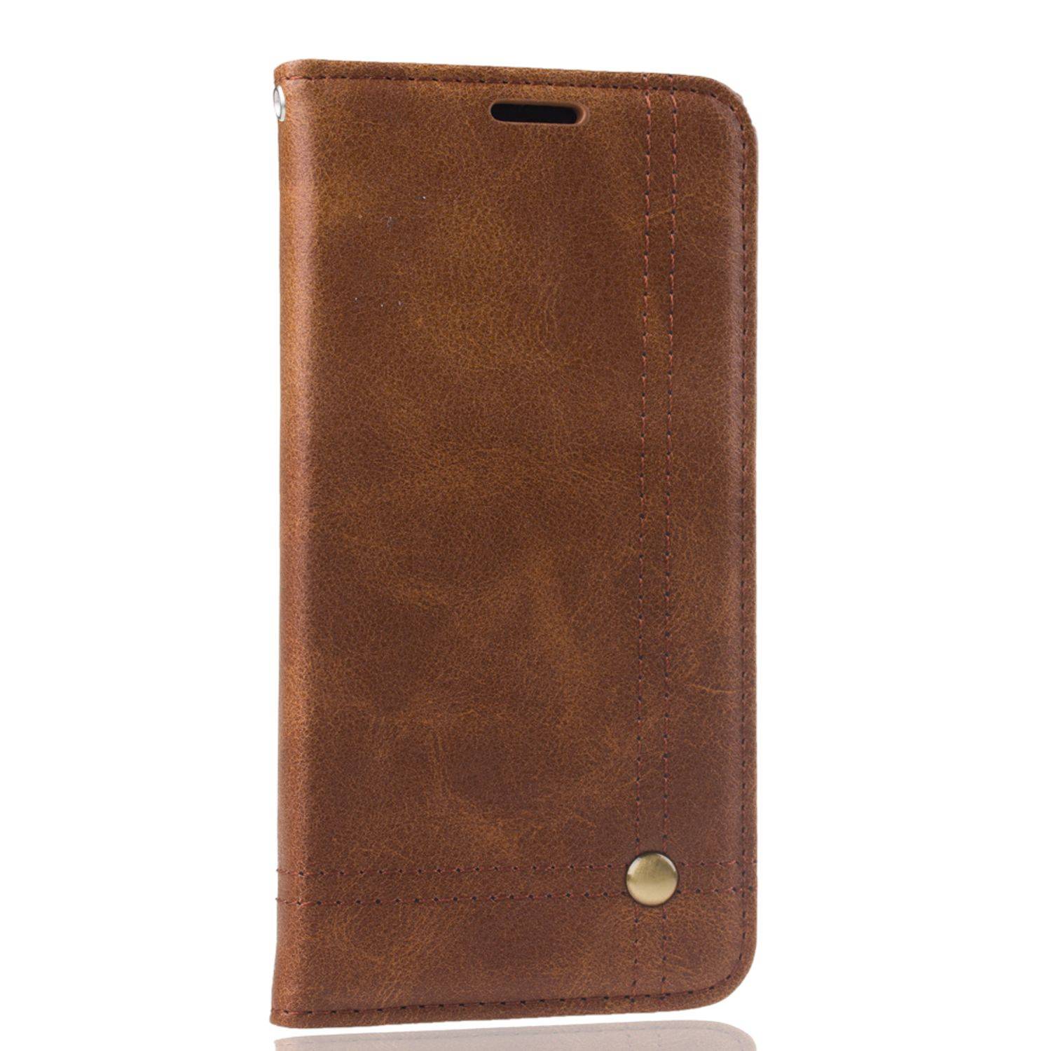 Huawei P20 Handyhülle Bookcover Braun