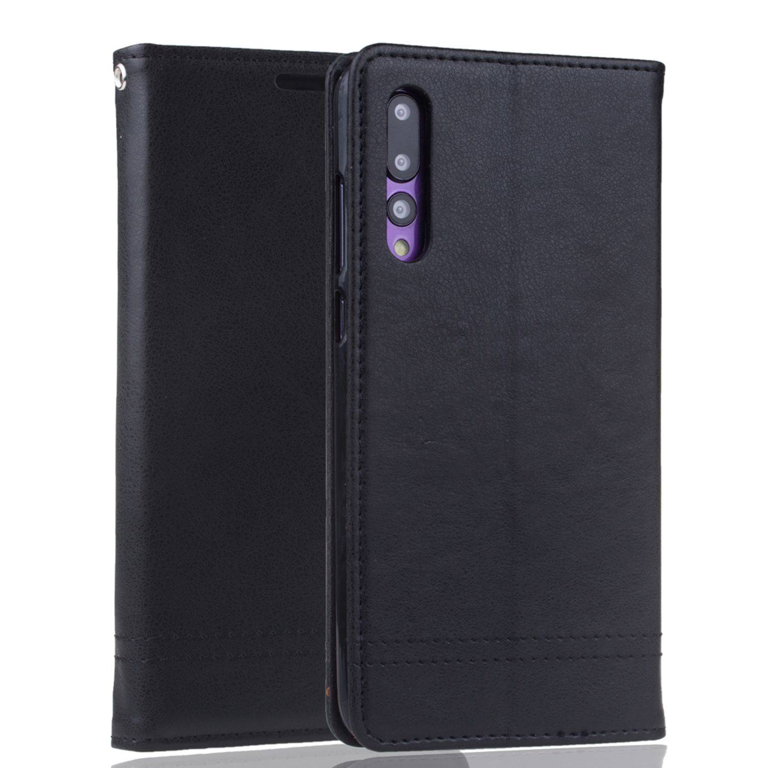Huawei P20 Pro Handyhülle Bookcover Schwarz