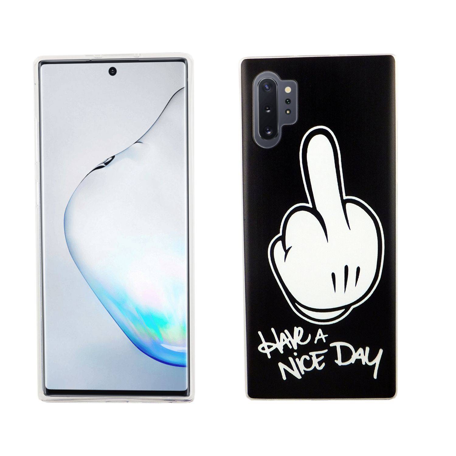 Samsung Galaxy Note 10 Handyhülle Bumper Backcover Schwarz