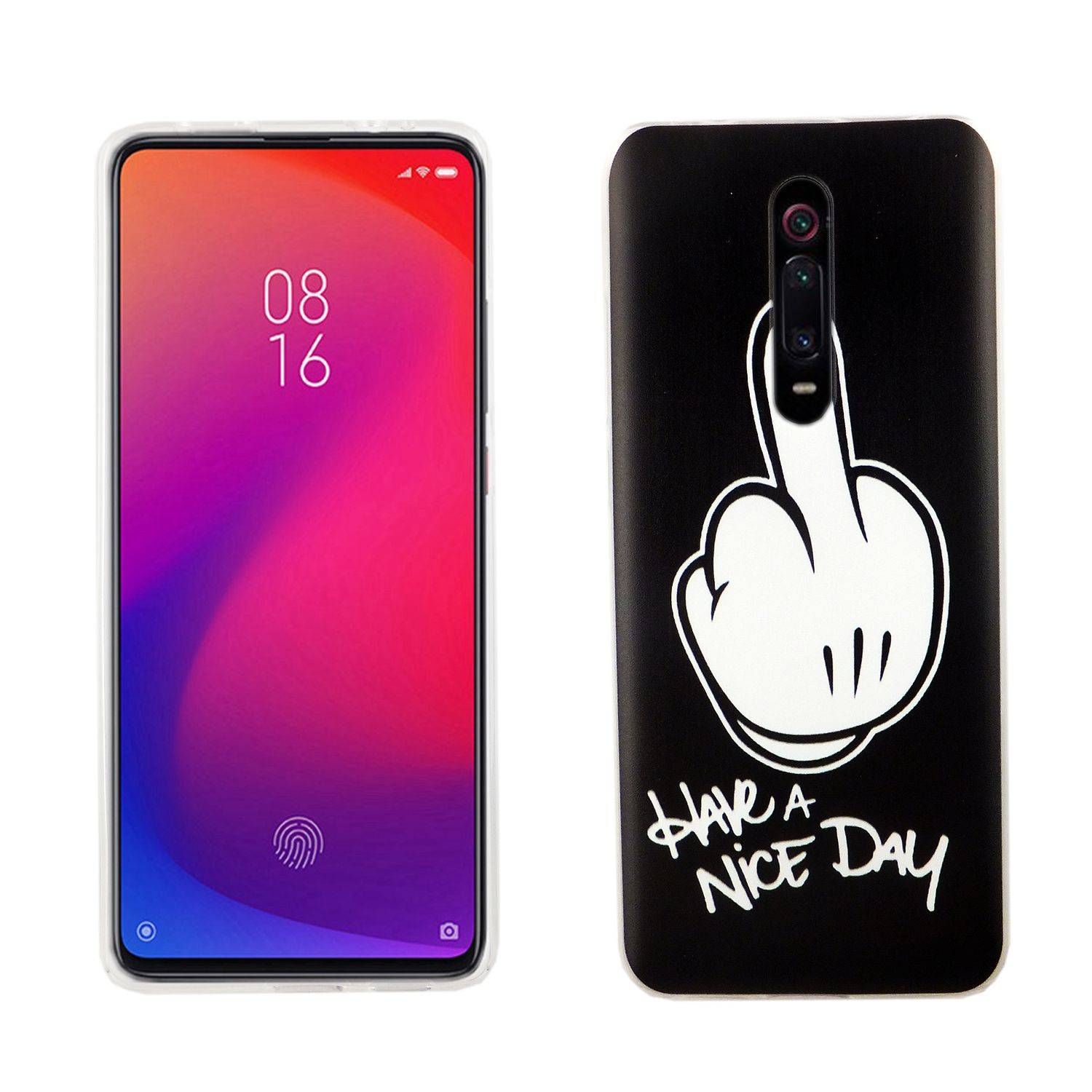 Xiaomi Mi 9T Handyhülle Bumper Backcover Schwarz