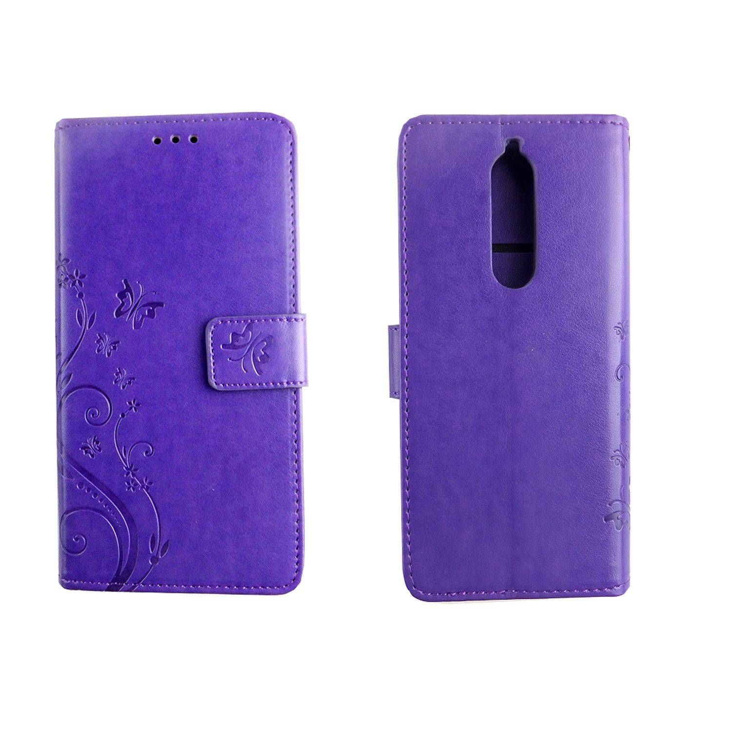 Nokia 5.1 Handyhülle Bookcover Violett