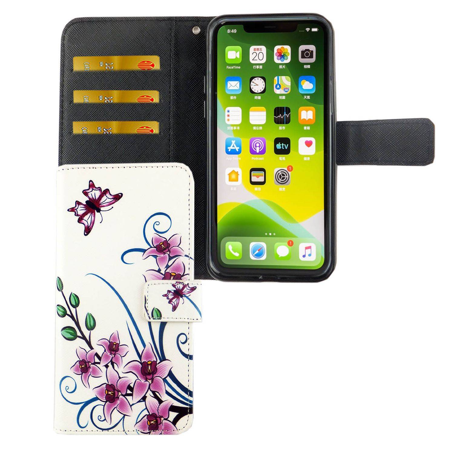 Apple iPhone 11 Pro Handyhülle Bookcover Weiß