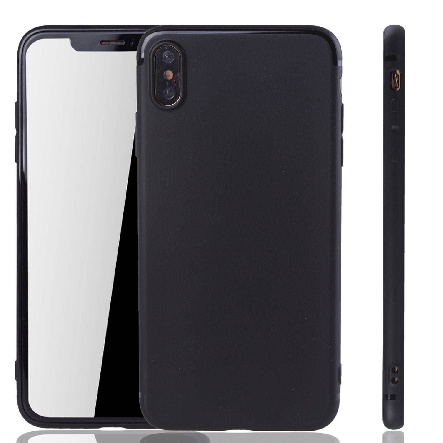 Apple iPhone XS Max Handyhülle Backcover Schwarz