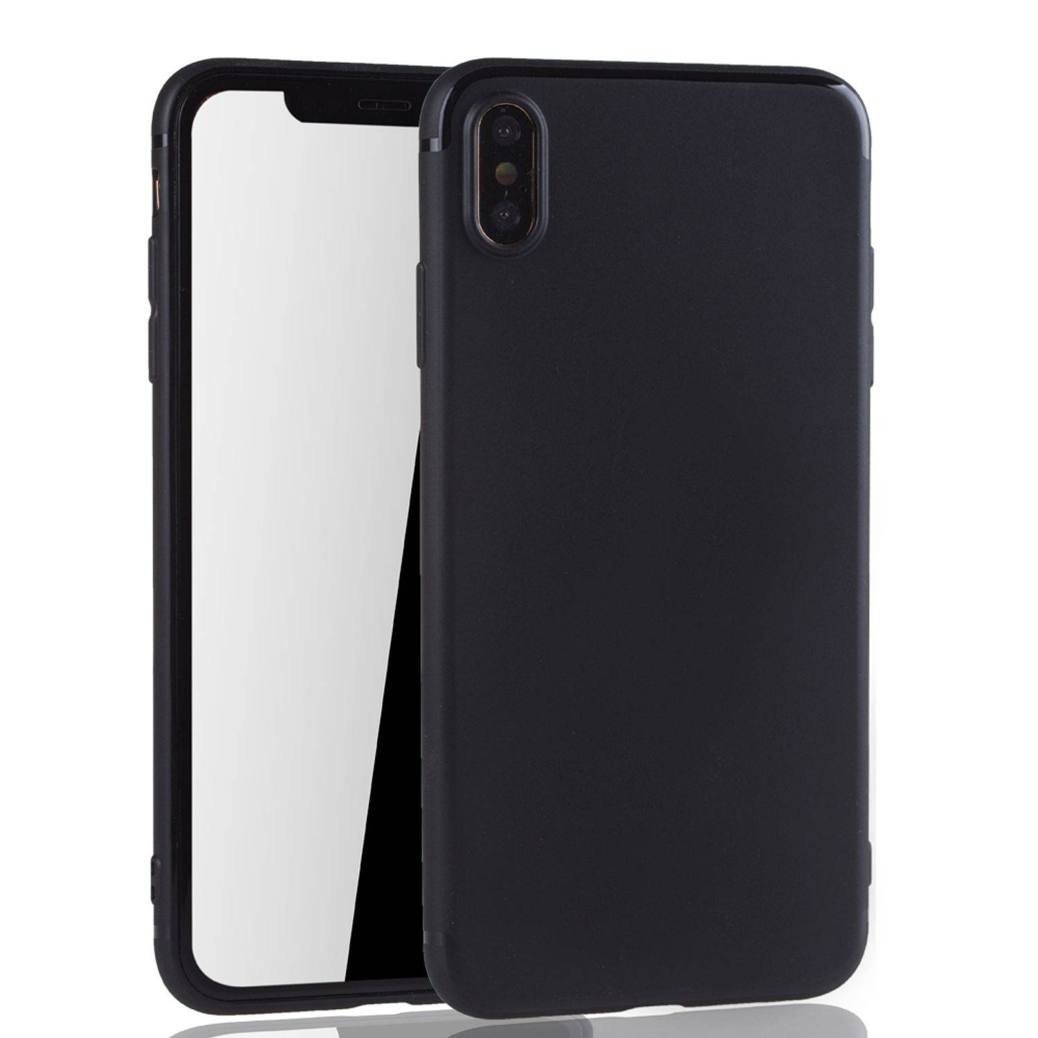 Apple iPhone XS Max Handyhülle Backcover Schwarz