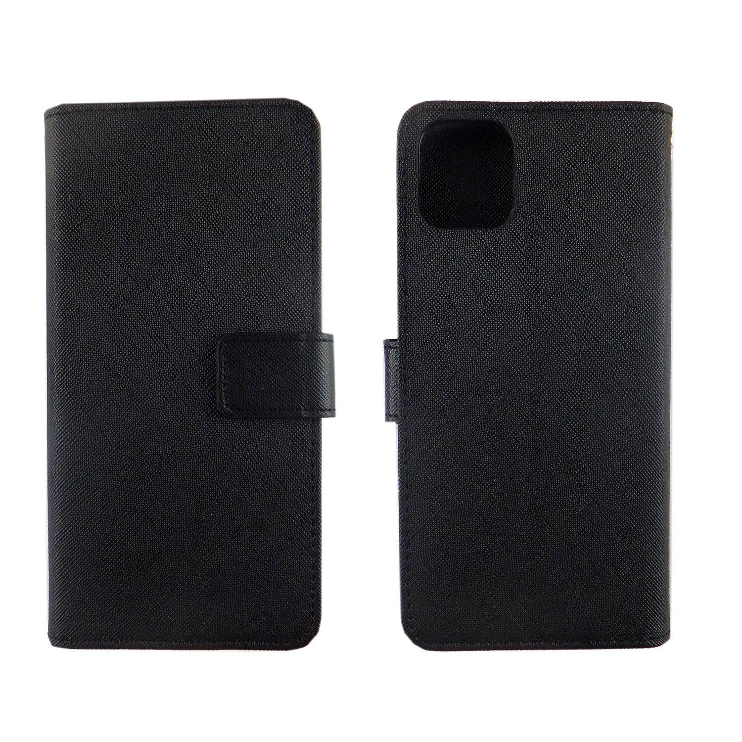 Apple iPhone 11 Pro Max Handyhülle Bookcover Schwarz