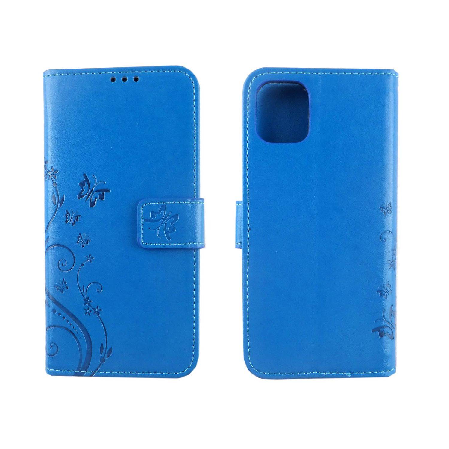 Apple iPhone 11 Pro Max Handyhülle Bookcover Blau
