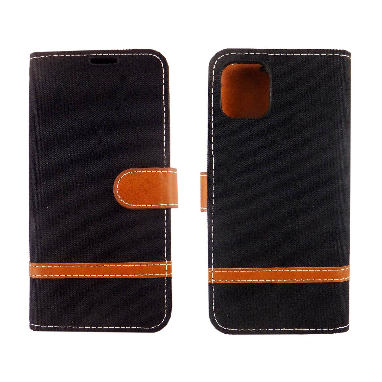 Apple iPhone 11 Pro Max Handyhülle Bookcover Schwarz