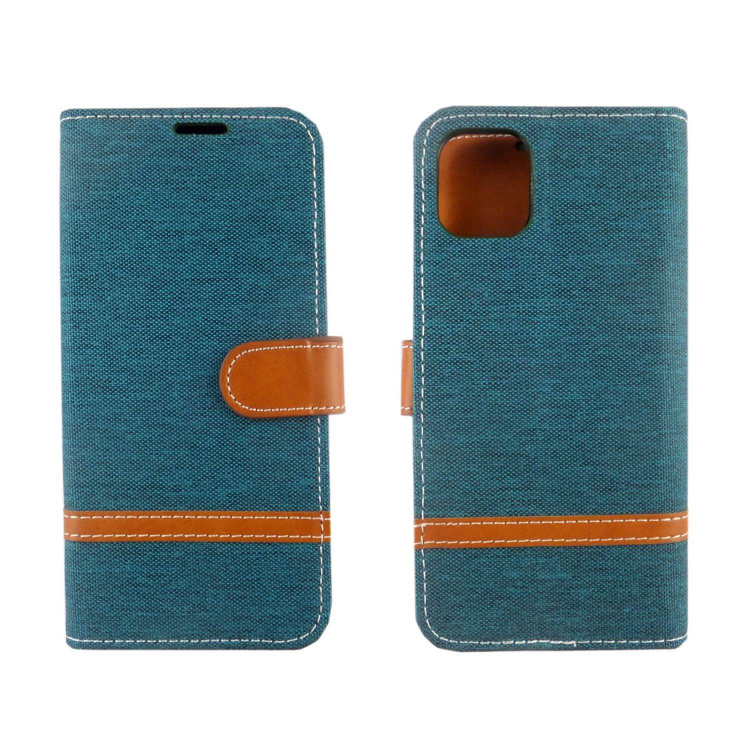 Apple iPhone 11 Pro Max Handyhülle Bookcover Grün