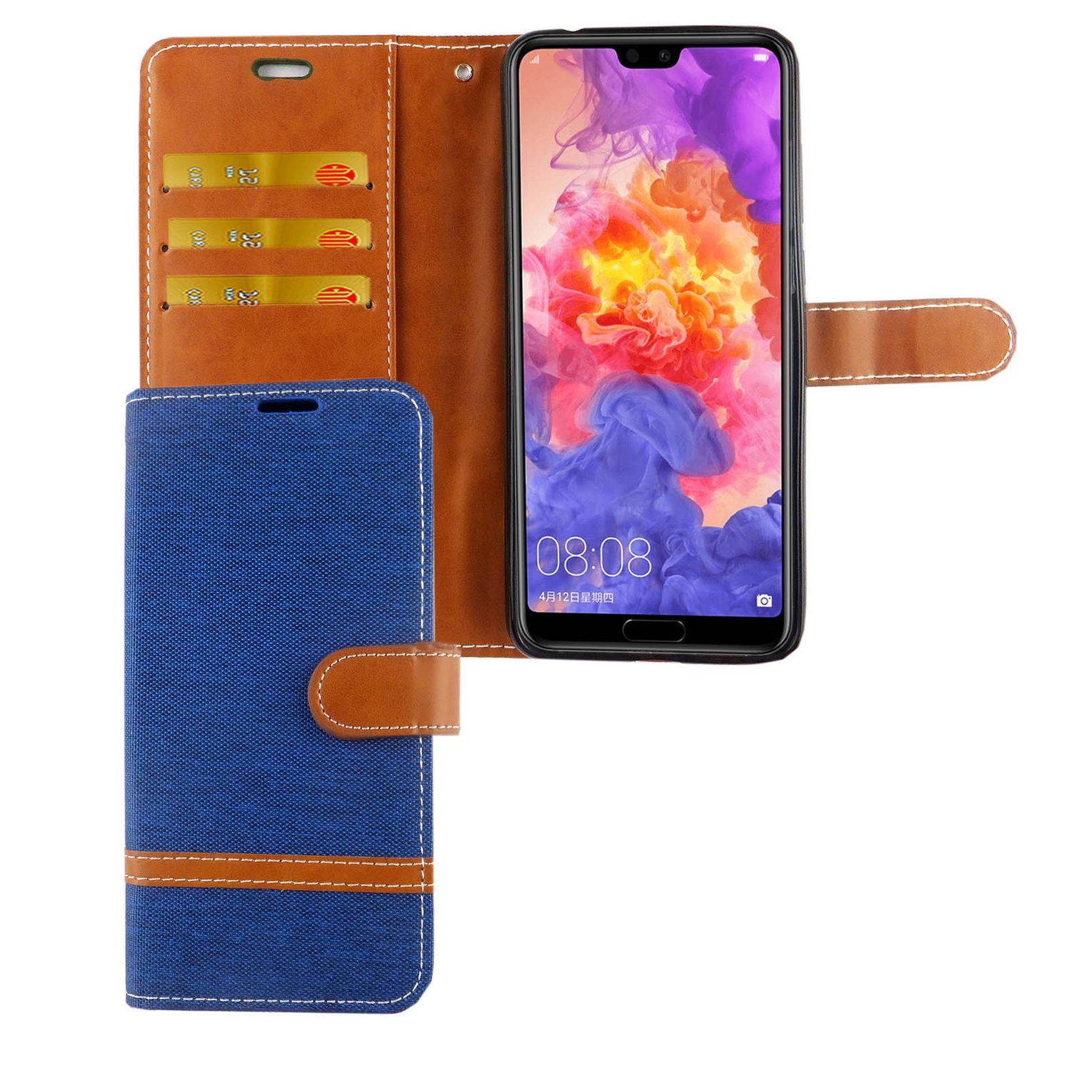 Huawei P20 Pro Handyhülle Bookcover Blau