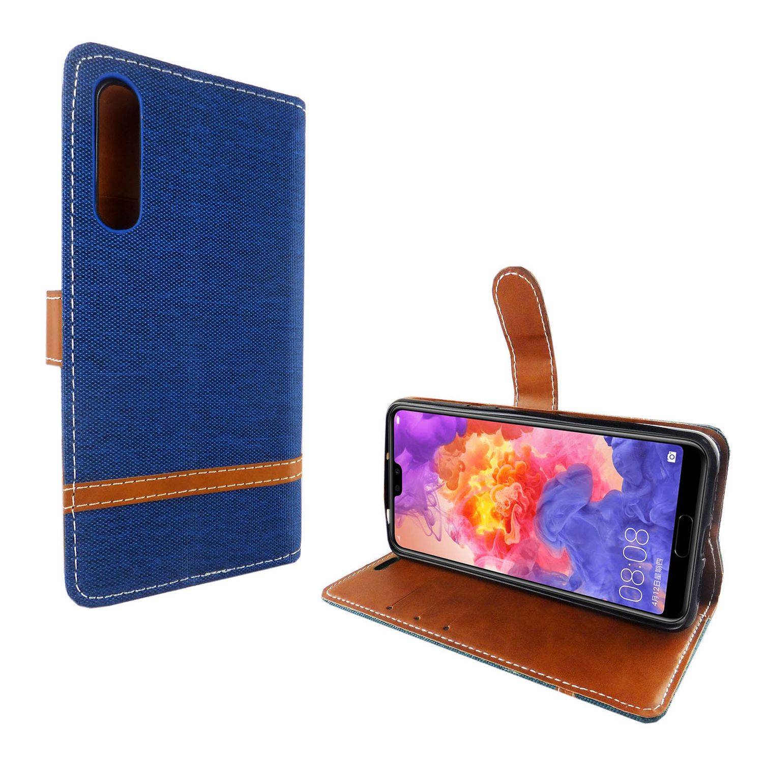 Huawei P20 Pro Handyhülle Bookcover Blau