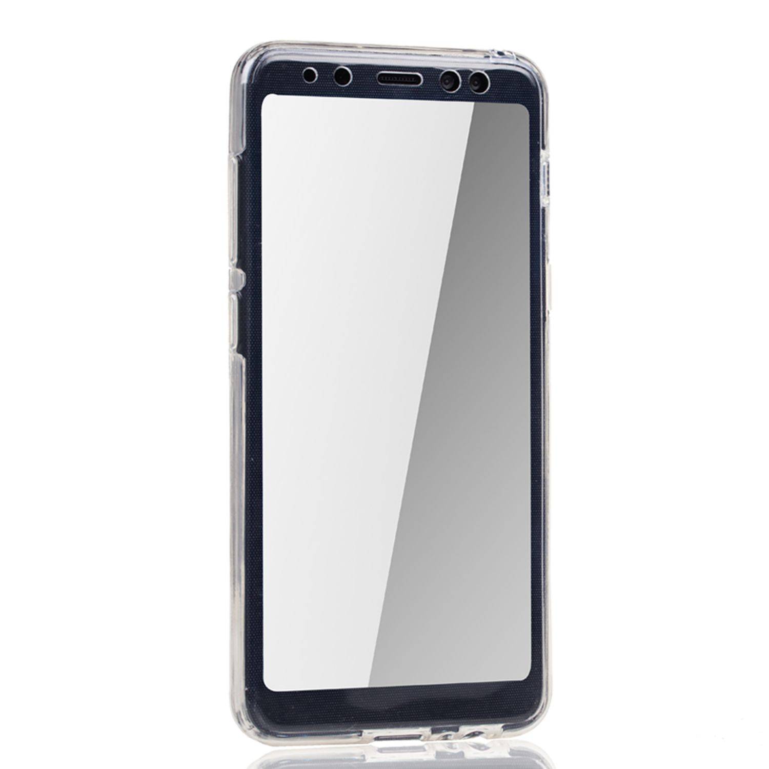 Samsung Galaxy A8 Plus (2018) Handyhülle Full-Cover 360 Grad Full Cover Transparent