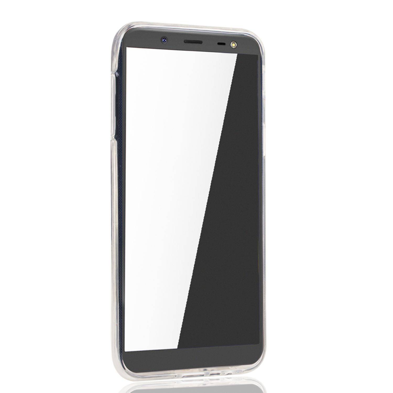 Samsung Galaxy J6 Handyhülle Full-Cover 360 Grad Full Cover Transparent