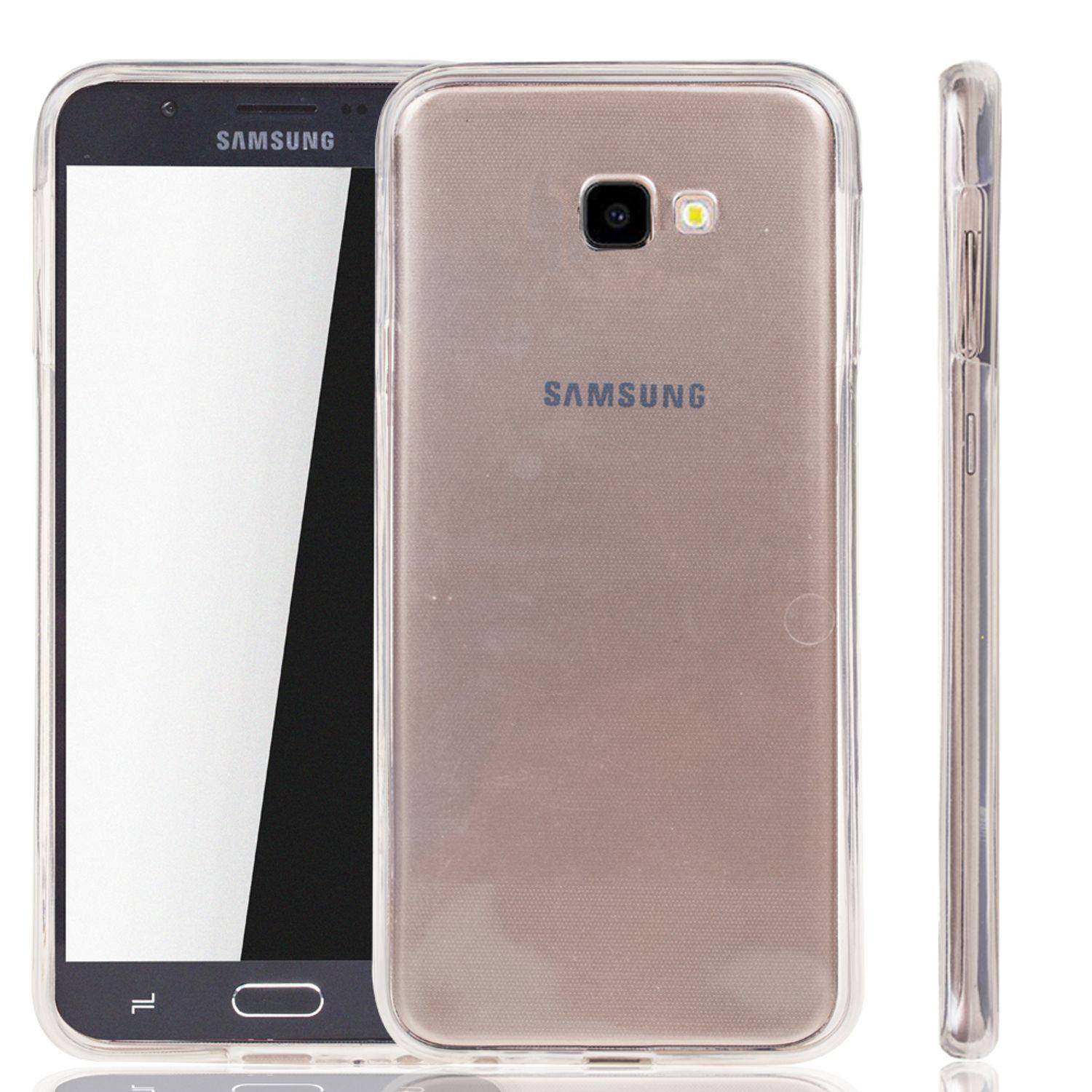 Samsung Galaxy J4 Plus Handyhülle Full-Cover 360 Grad Full Cover Transparent