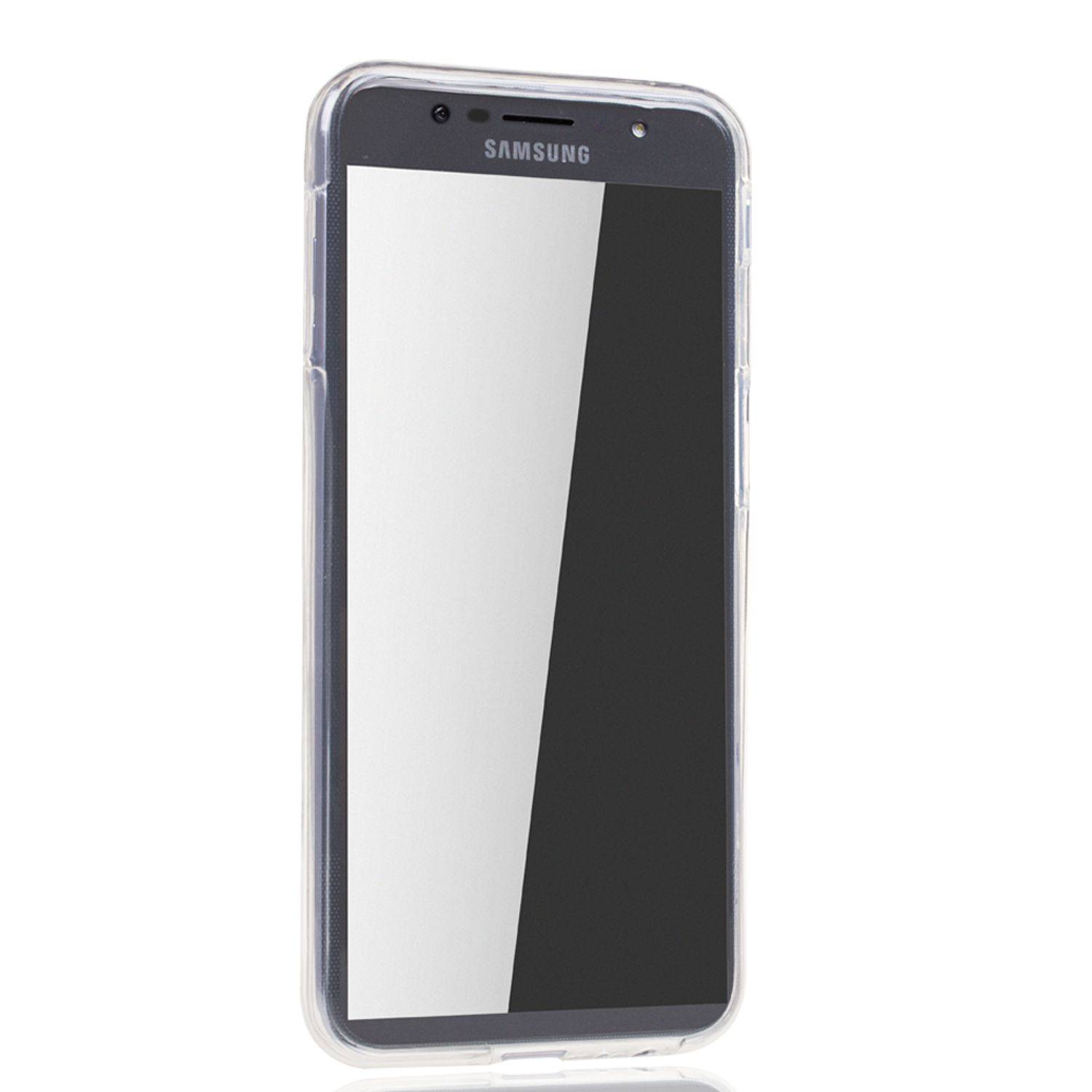 Samsung Galaxy J6 Plus Handyhülle Full-Cover 360 Grad Full Cover Transparent