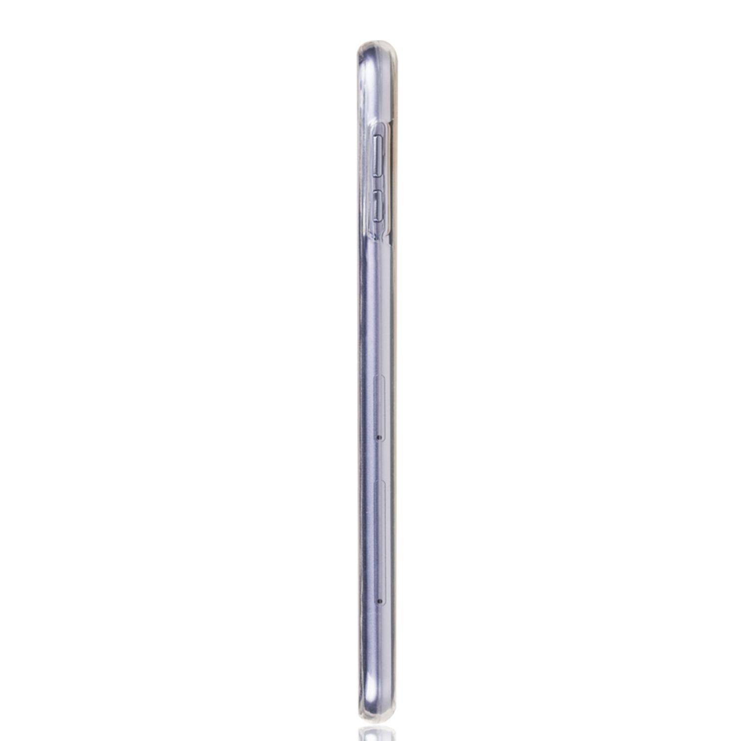 Samsung Galaxy J6 Plus Handyhülle Full-Cover 360 Grad Full Cover Transparent