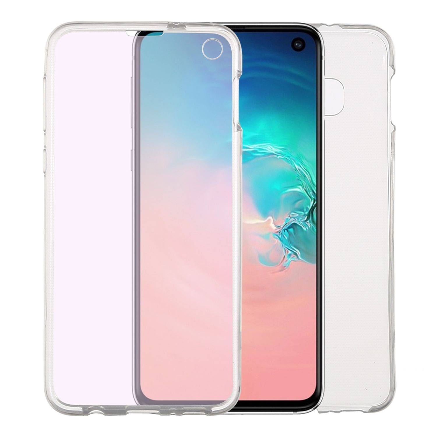 Samsung Galaxy S10e Handyhülle Full-Cover 360 Grad Full Cover Transparent