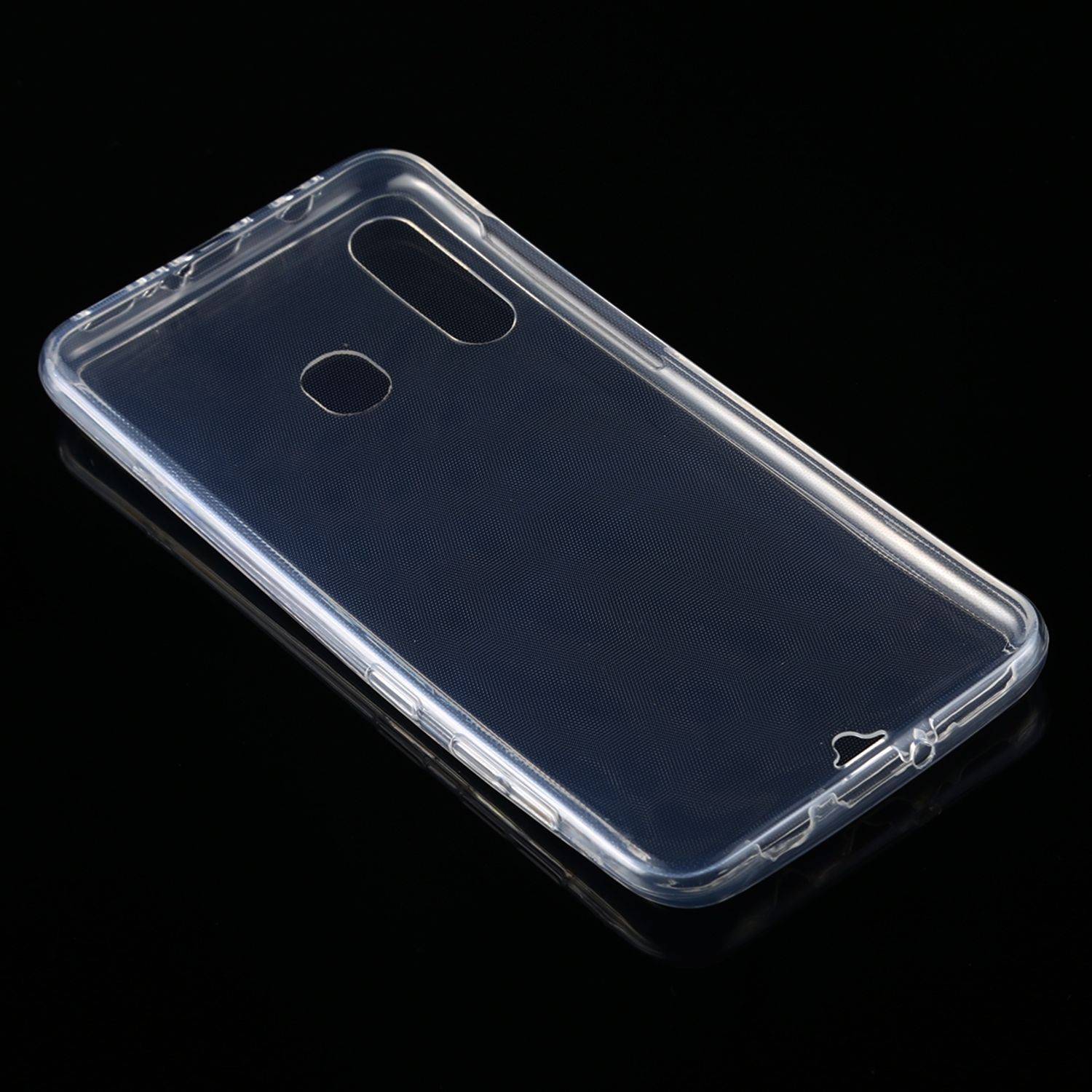 Samsung Galaxy A30 Handyhülle Full-Cover 360 Grad Full Cover Transparent