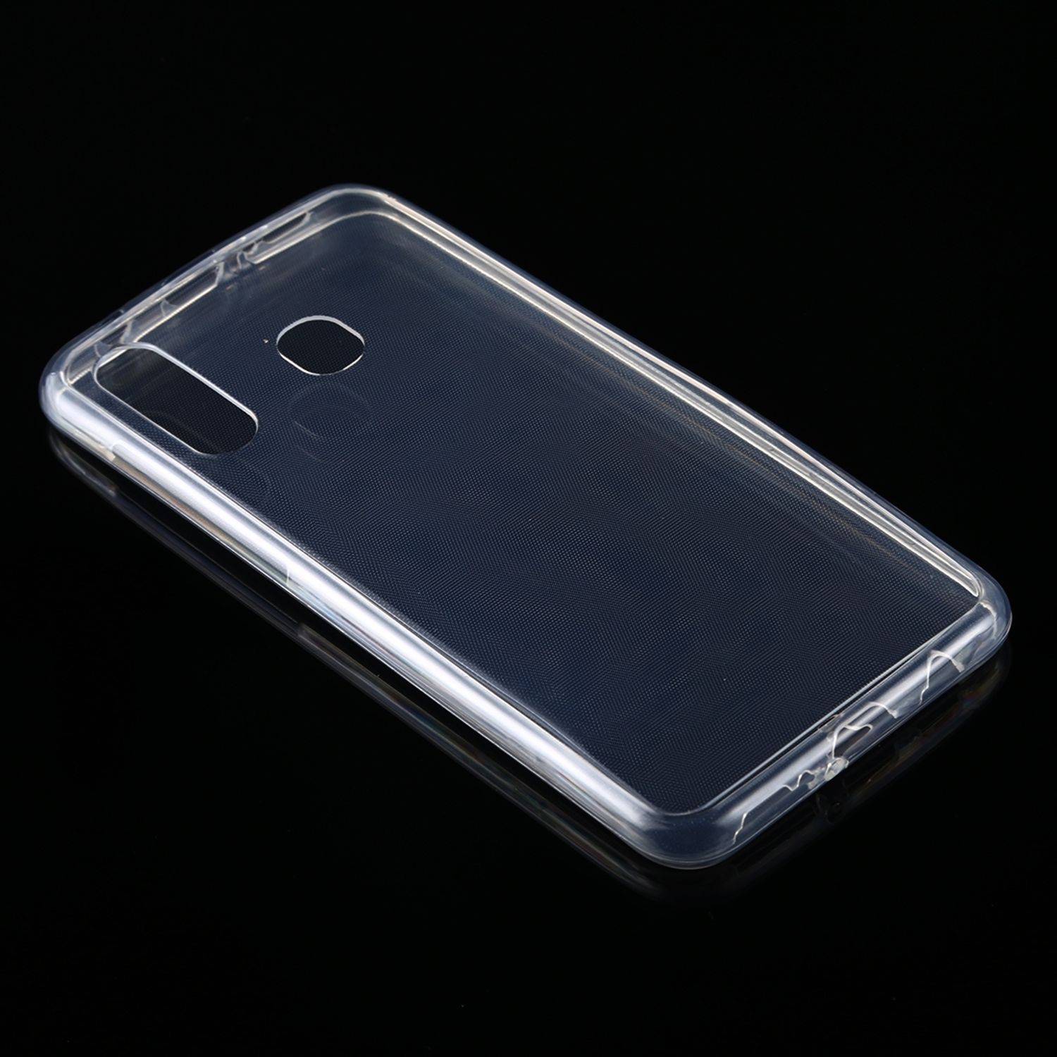 Samsung Galaxy A30 Handyhülle Full-Cover 360 Grad Full Cover Transparent