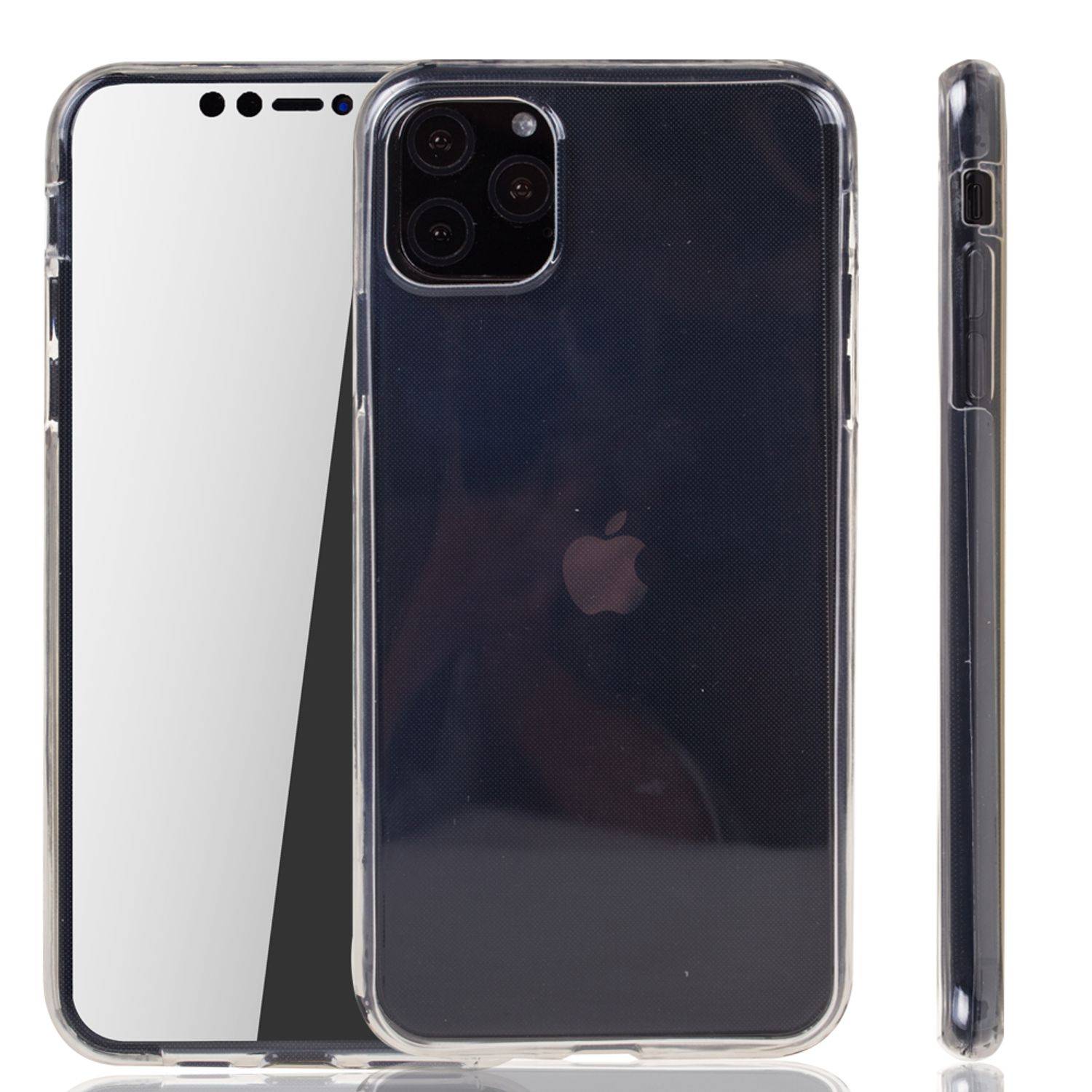 Apple iPhone 11 Pro Max Handyhülle Full-Cover 360 Grad Full Cover Transparent