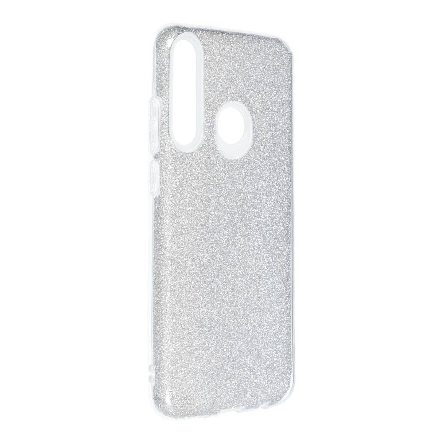 Hülle kompatibel mit Huawei Y6p Kunststoff Soft Handyhülle - Handy Case Silber