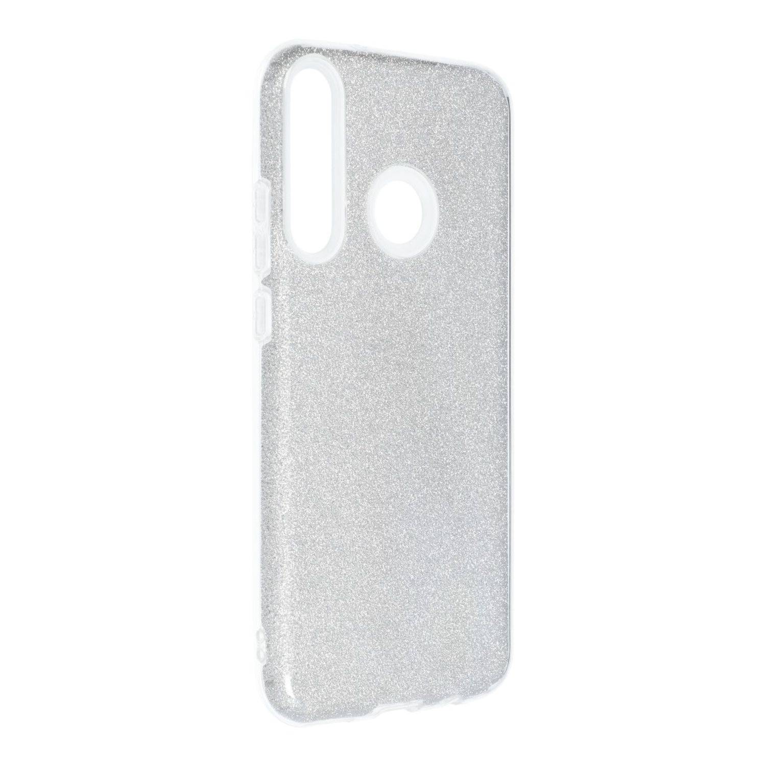Hülle kompatibel mit Huawei P40 Lite E Kunststoff Soft Handyhülle - Handy Case Silber