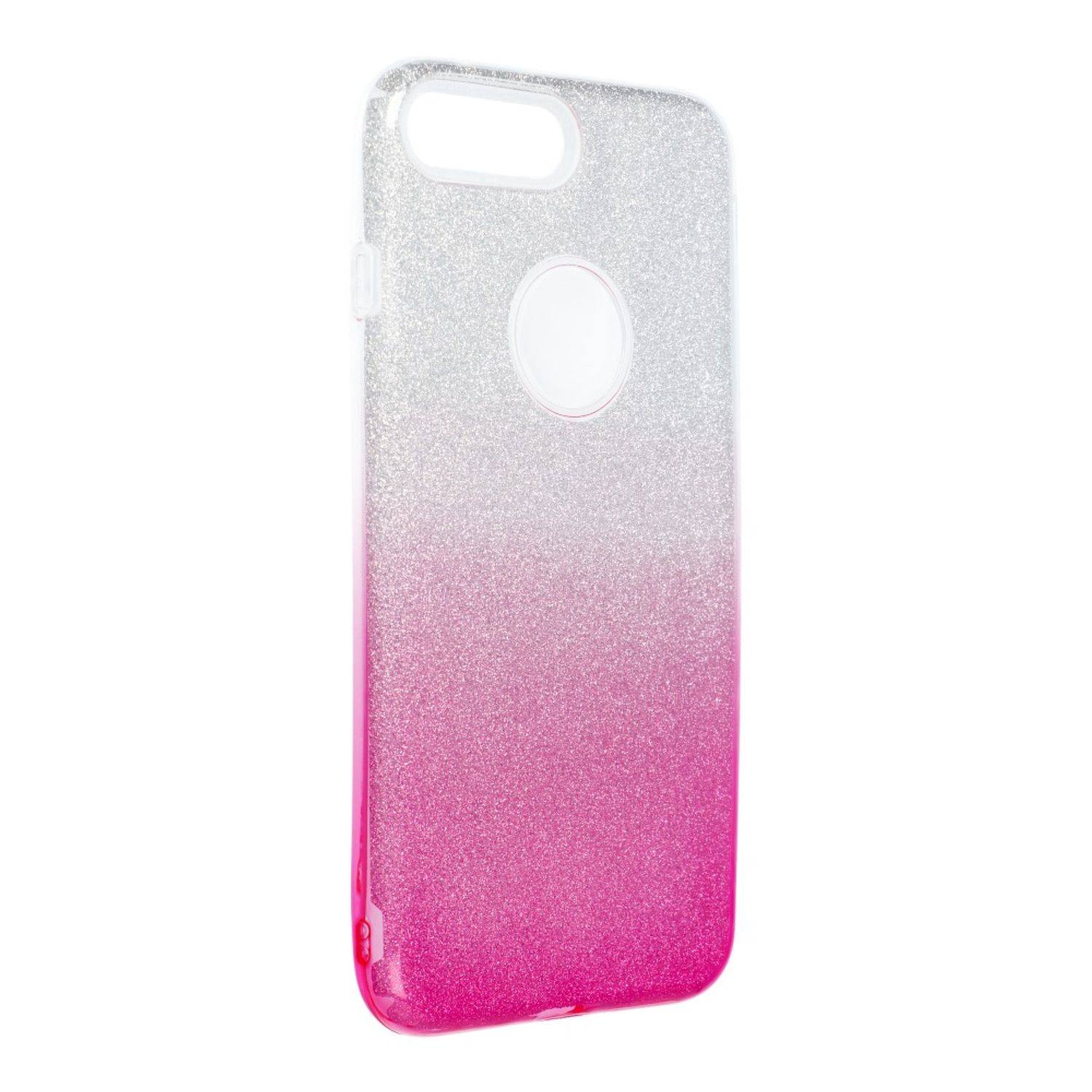 Hülle kompatibel mit Apple iPhone 7 Plus / 8 Plus Kunststoff Soft Handyhülle - Handy Case Rosa