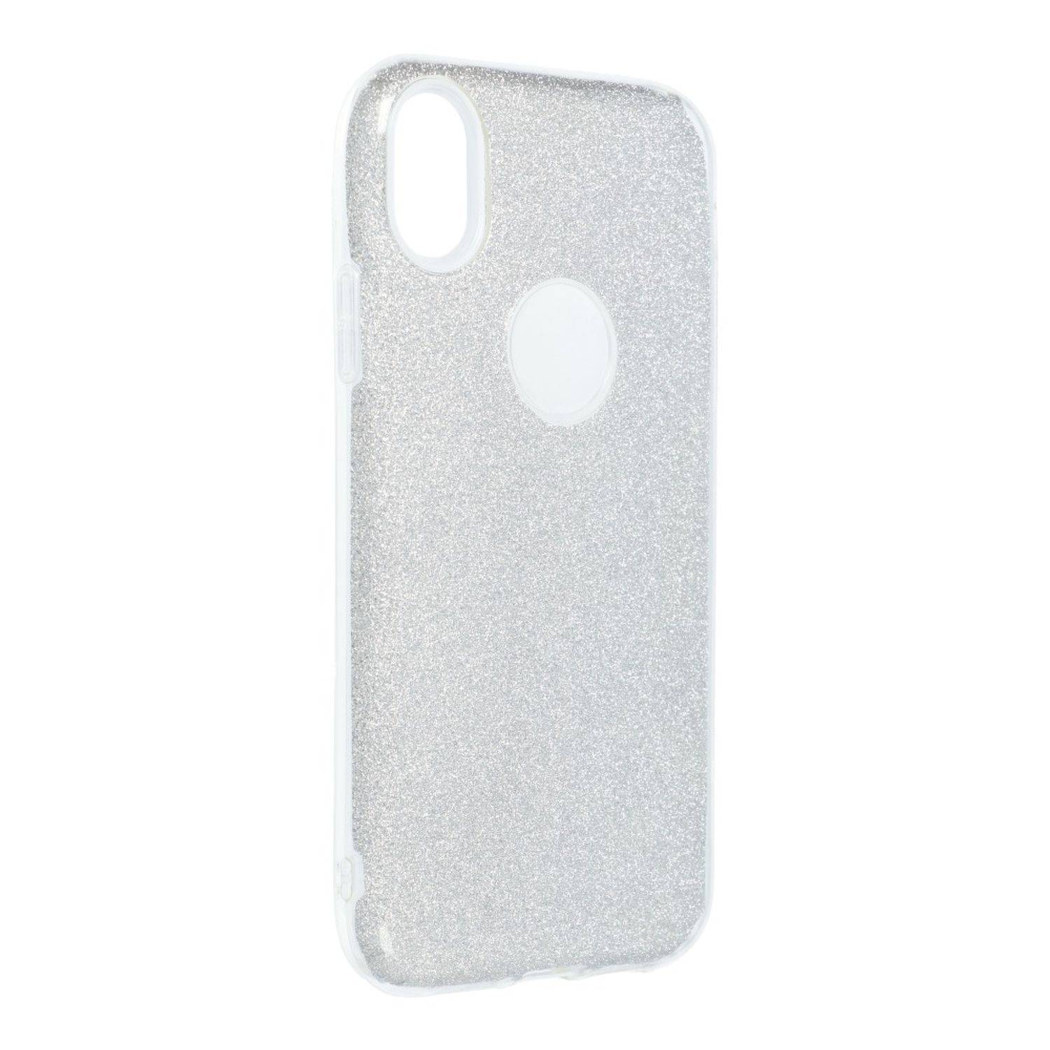 Hülle kompatibel mit Apple iPhone XR Kunststoff Soft Handyhülle - Handy Case Silber