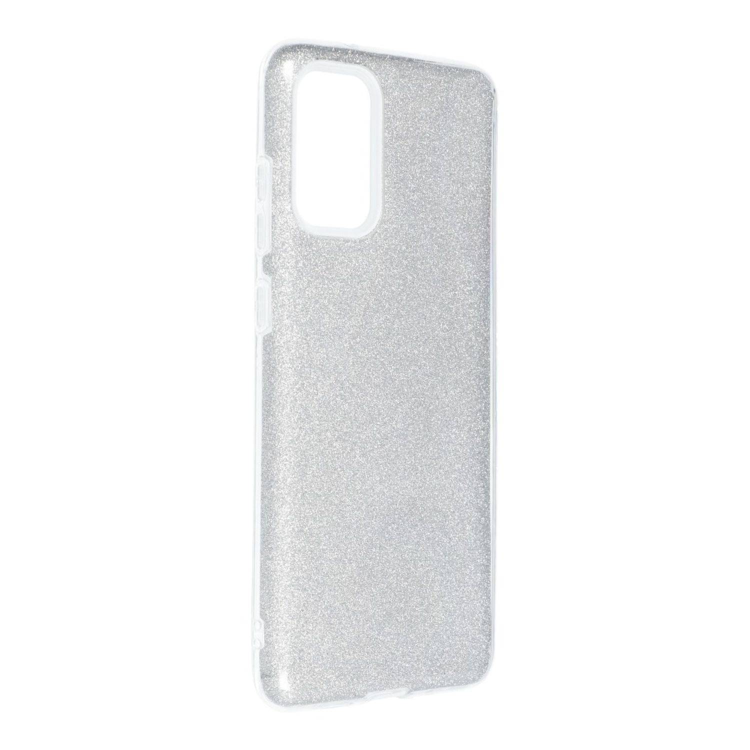 Hülle kompatibel mit Samsung Galaxy S20 Plus Kunststoff Soft Handyhülle - Handy Case Silber