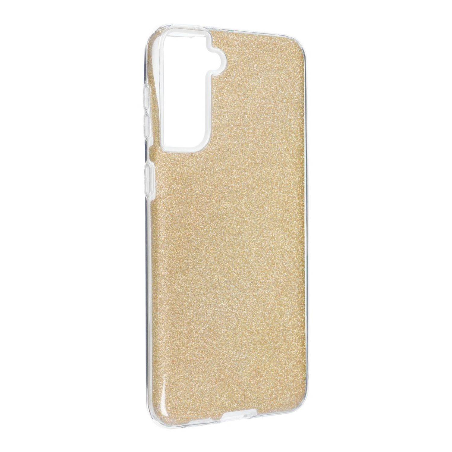 Hülle kompatibel mit Samsung Galaxy S21 Plus Kunststoff Soft Handyhülle - Handy Case Gold