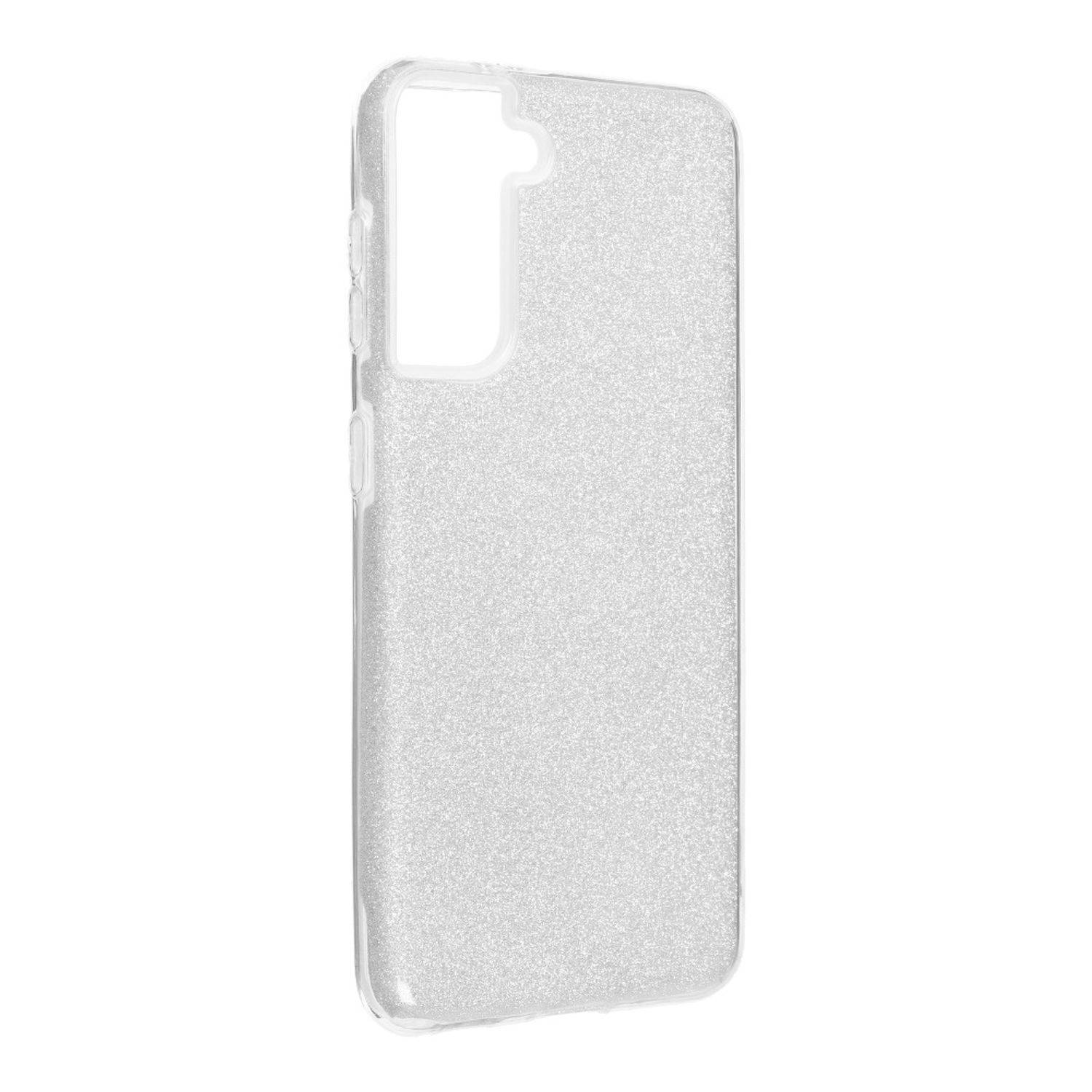 Hülle kompatibel mit Samsung Galaxy S21 Kunststoff Soft Handyhülle - Handy Case Silber