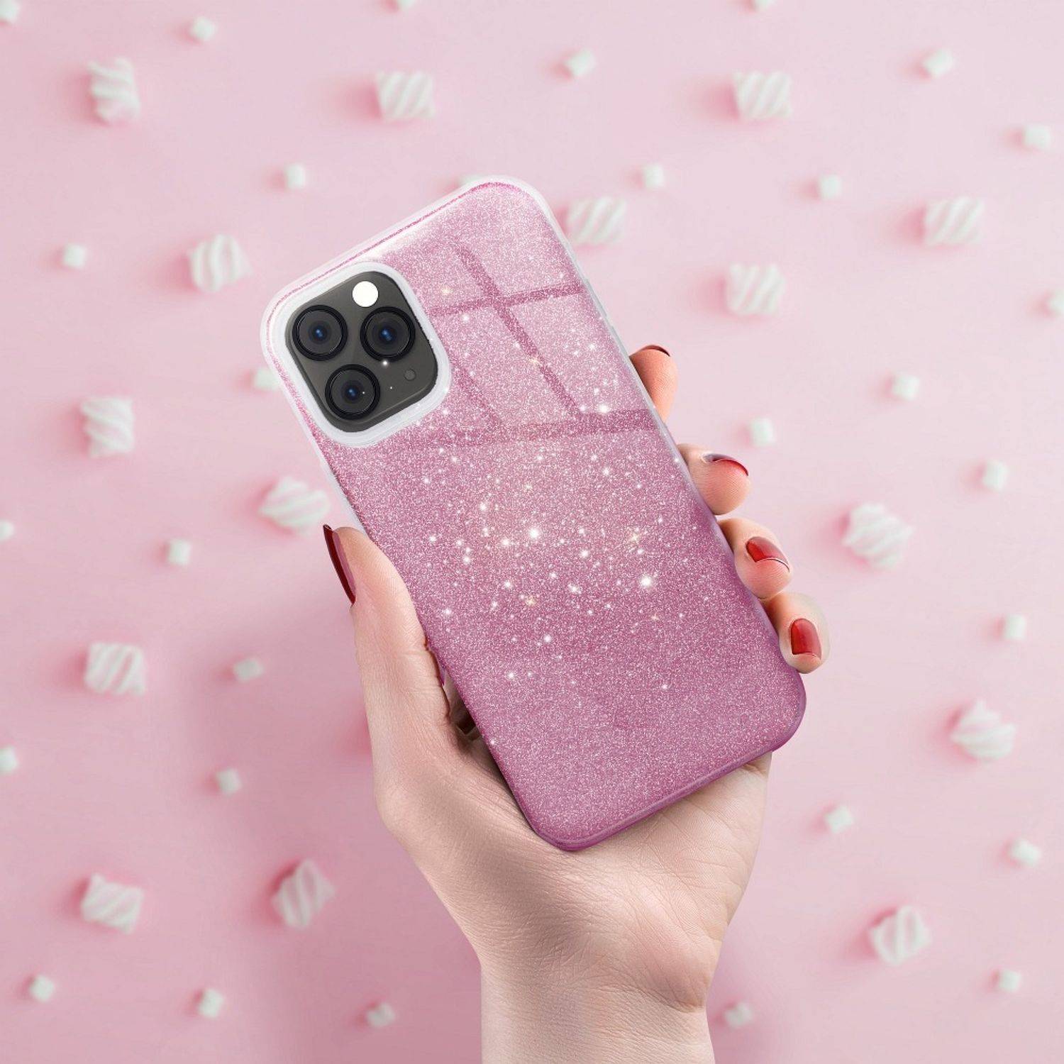 Hülle kompatibel mit Samsung Galaxy S21 Ultra Kunststoff Soft Handyhülle - Handy Case Rosa