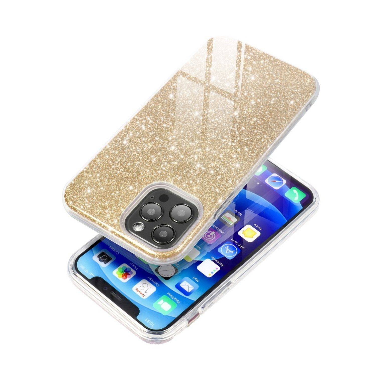 Hülle kompatibel mit Xiaomi Redmi 8 Kunststoff Soft Handyhülle - Handy Case Gold