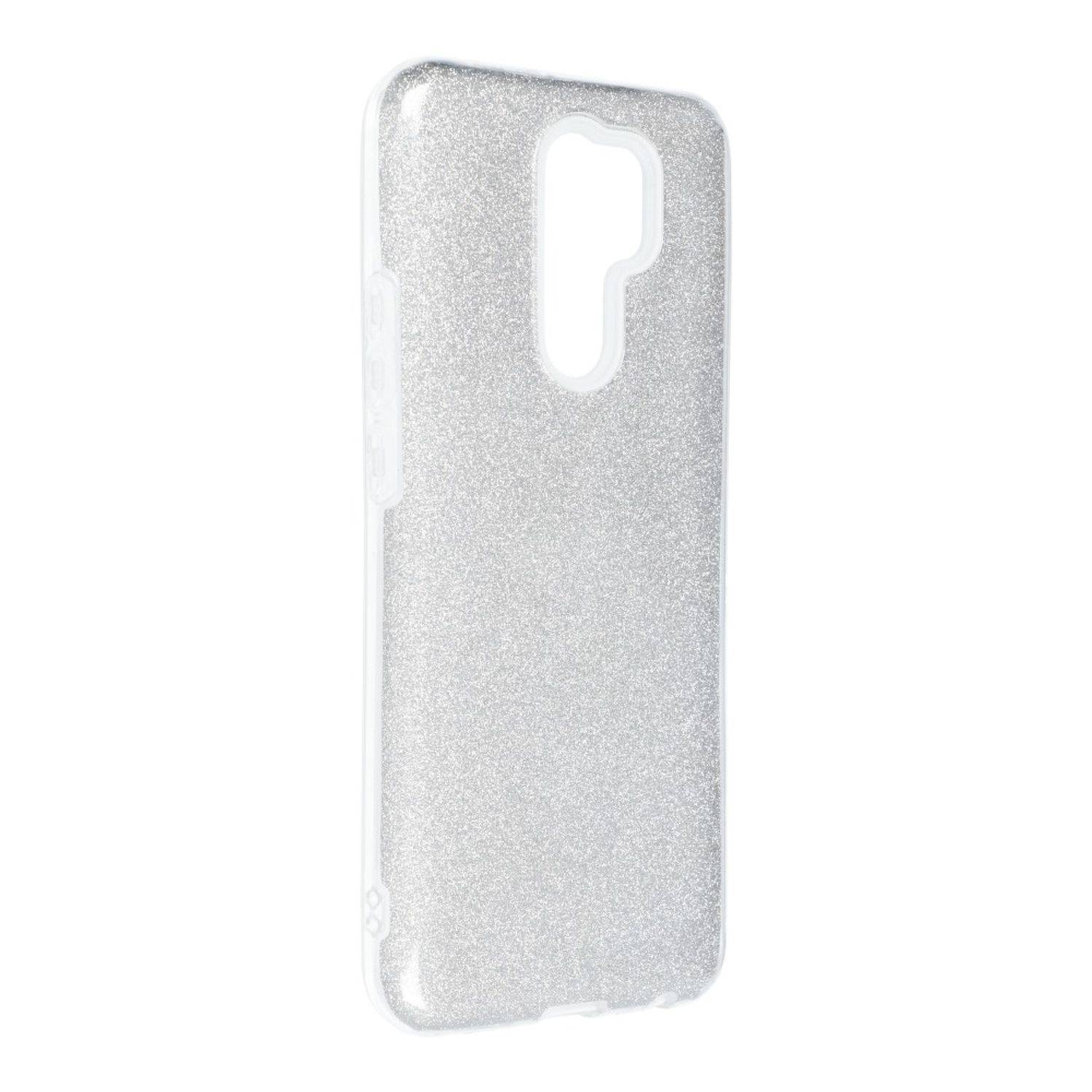 Hülle kompatibel mit Xiaomi Redmi 9 Kunststoff Soft Handyhülle - Handy Case Silber
