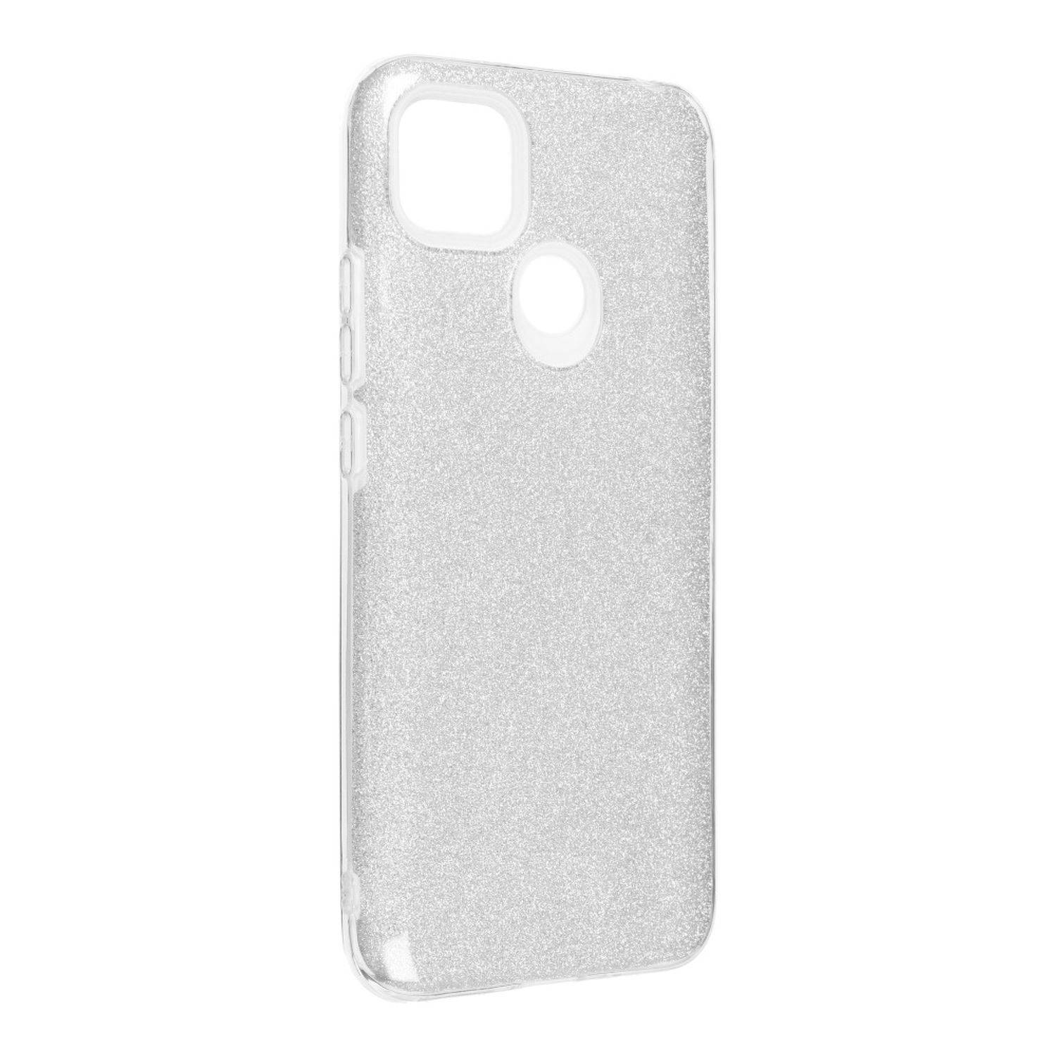 Hülle kompatibel mit Xiaomi Redmi 9C Kunststoff Soft Handyhülle - Handy Case Silber