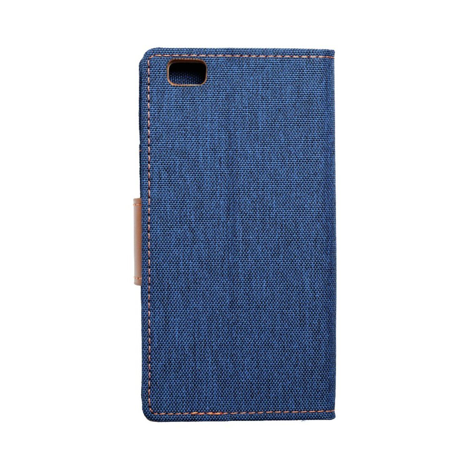 Hülle kompatibel mit Huawei P8 Lite Kunstleder Handyhülle - Handy Case Blau