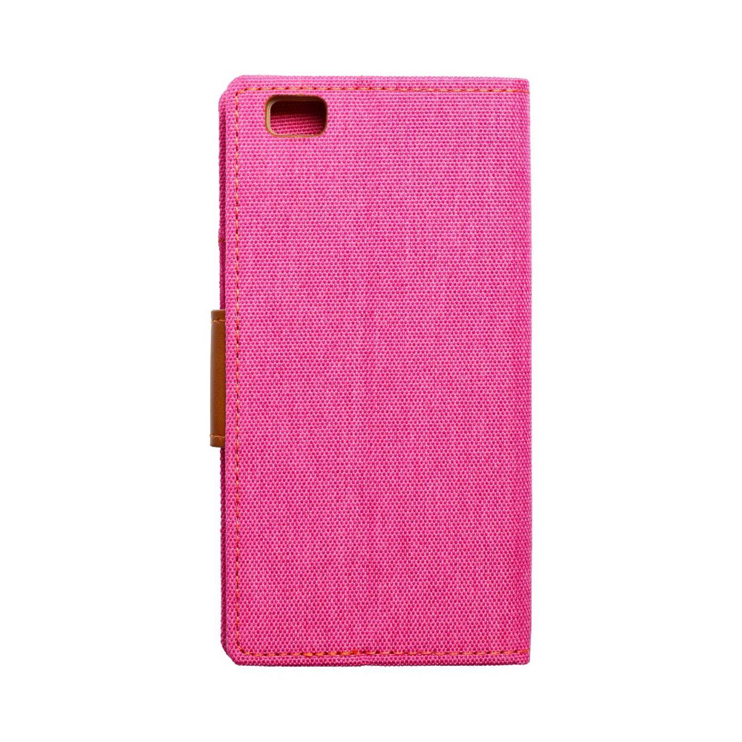 Hülle kompatibel mit Huawei P8 Lite Kunstleder Handyhülle - Handy Case Rosa