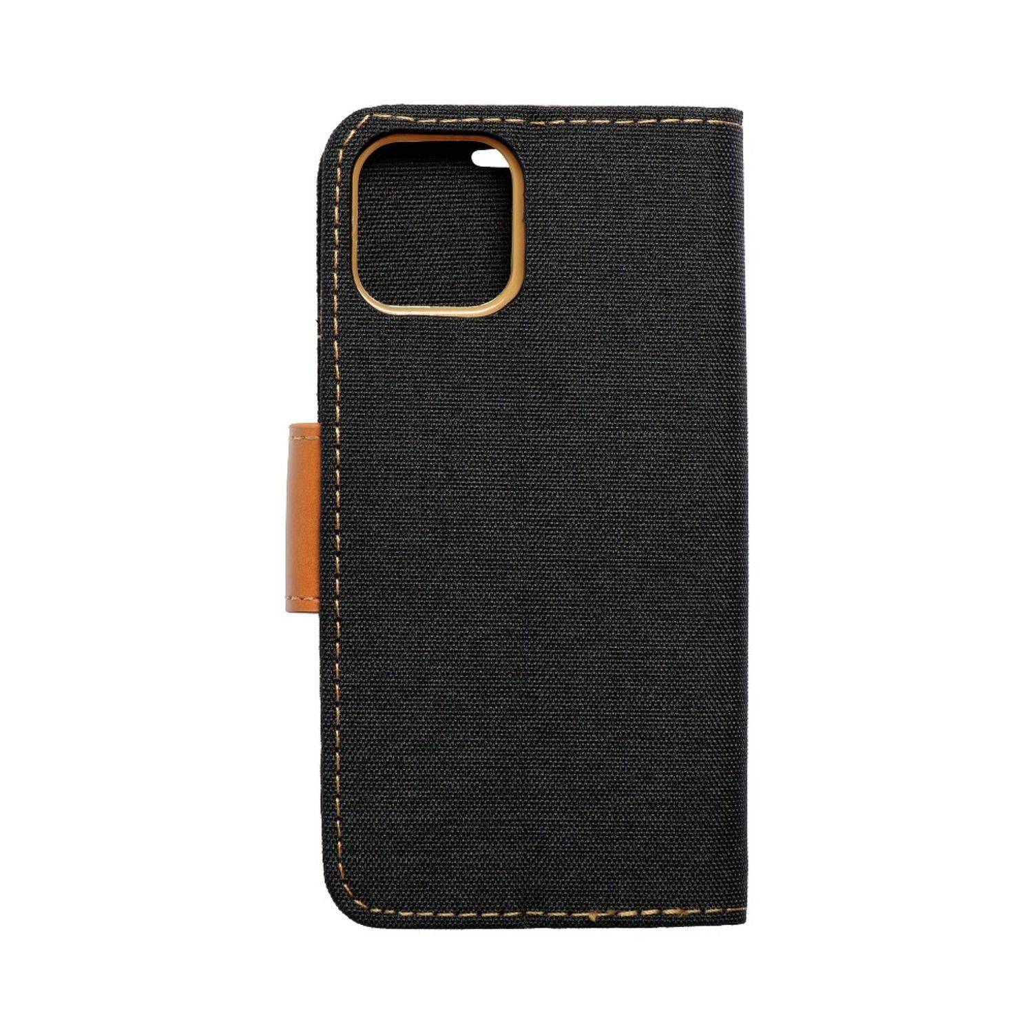 Hülle kompatibel mit Apple iPhone 11 Pro Kunstleder Handyhülle - Handy Case Schwarz