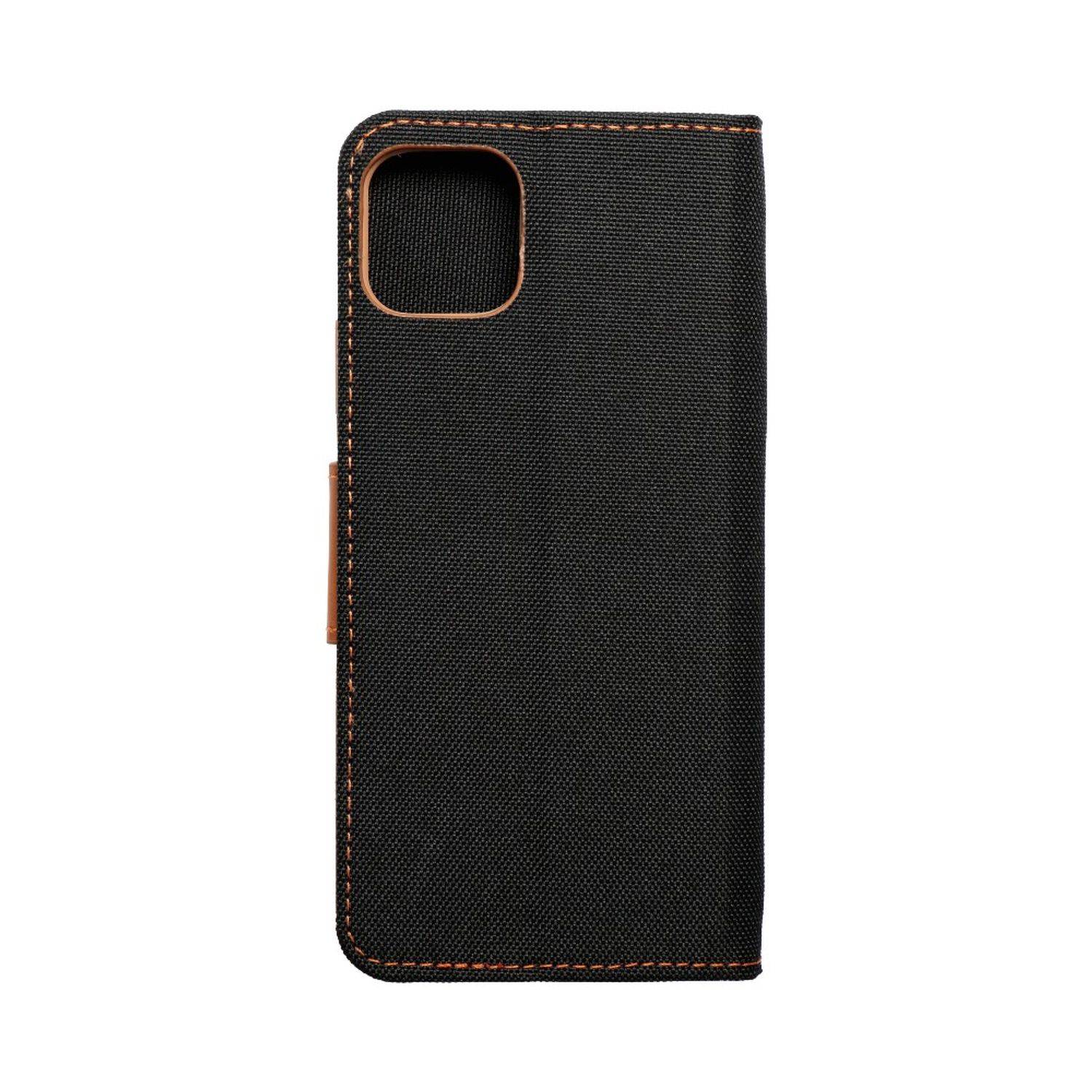 Hülle kompatibel mit Apple iPhone 11 Pro Max Kunstleder Handyhülle - Handy Case Schwarz