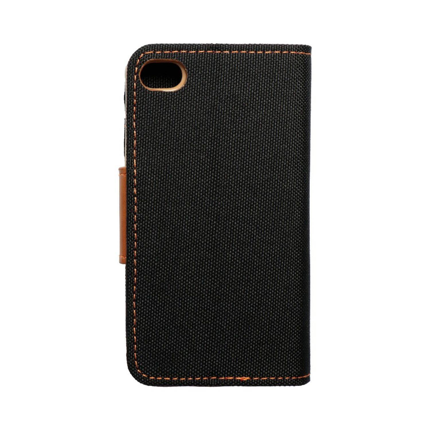 Hülle kompatibel mit Apple iPhone 4 / 4s Kunstleder Handyhülle - Handy Case Schwarz