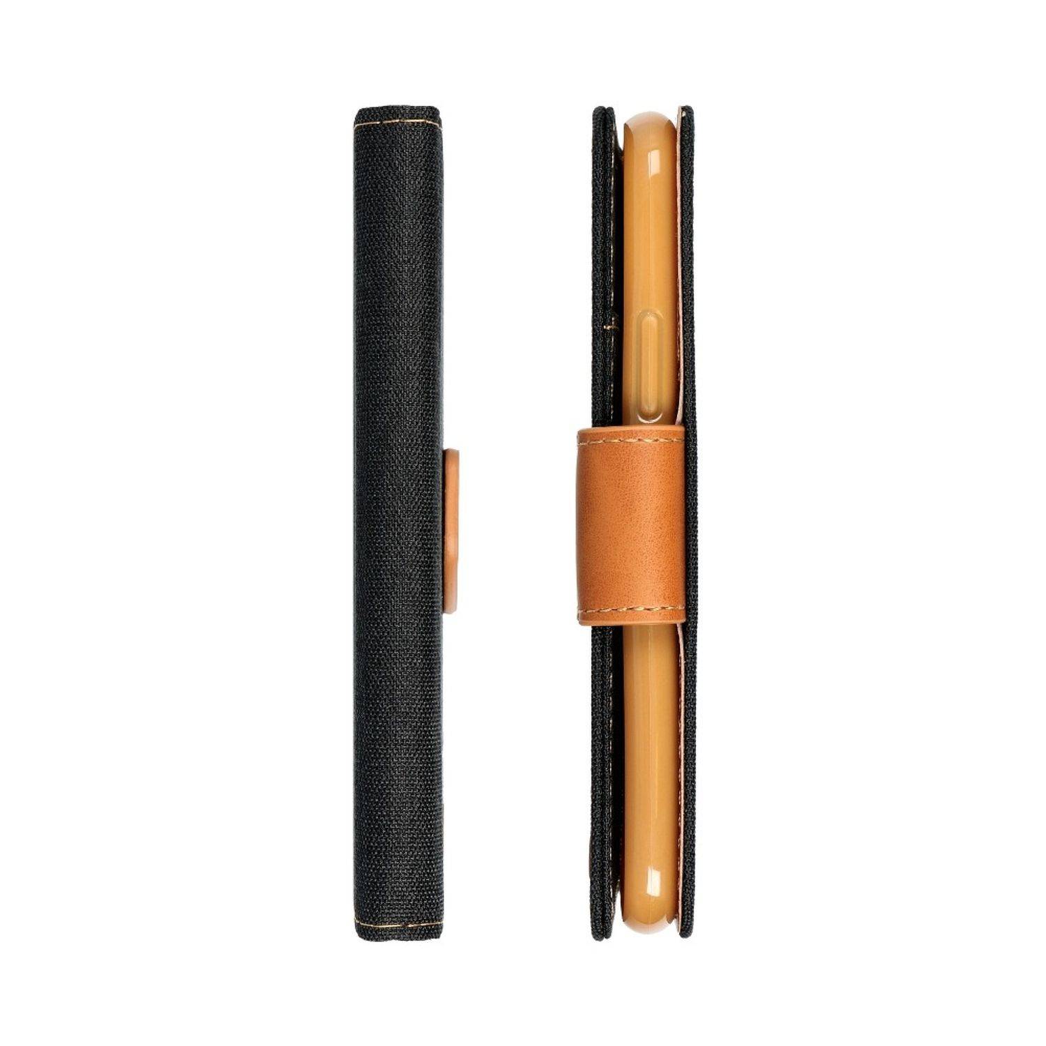 Hülle kompatibel mit Apple iPhone 5 / 5s Kunstleder Handyhülle - Handy Case Schwarz