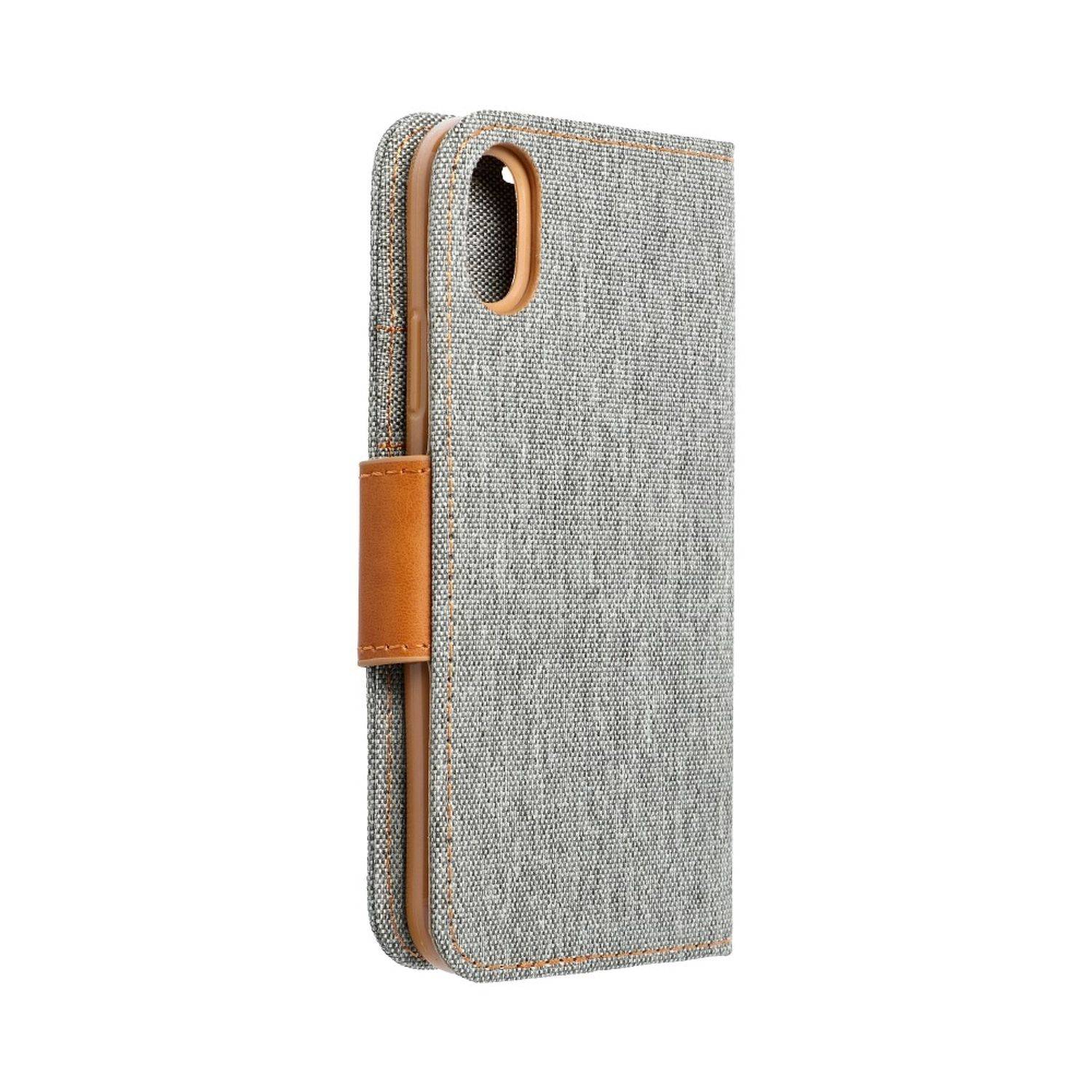 Hülle kompatibel mit Apple iPhone 5 / 5s Kunstleder Handyhülle - Handy Case Grau