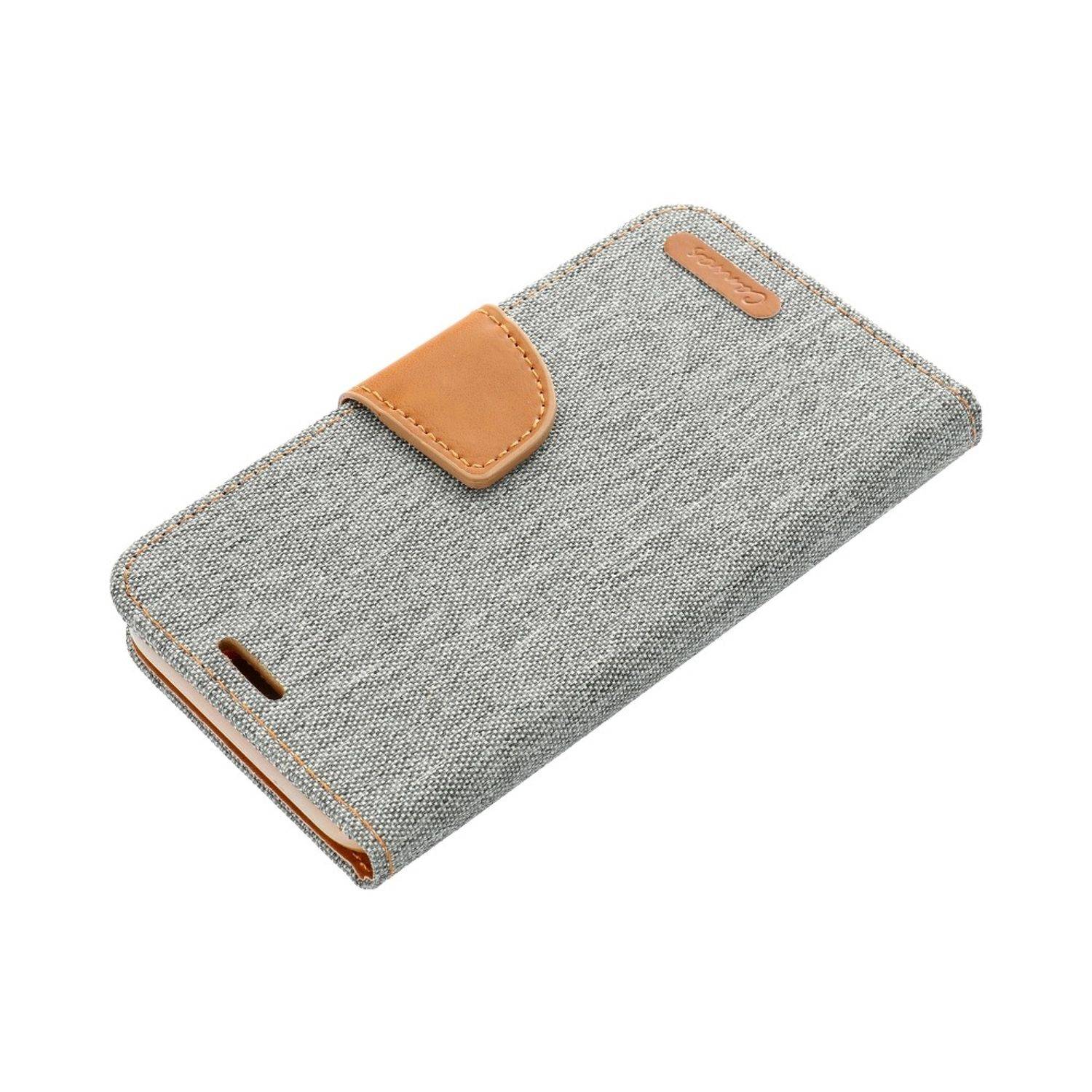 Hülle kompatibel mit Apple iPhone 5 / 5s Kunstleder Handyhülle - Handy Case Grau