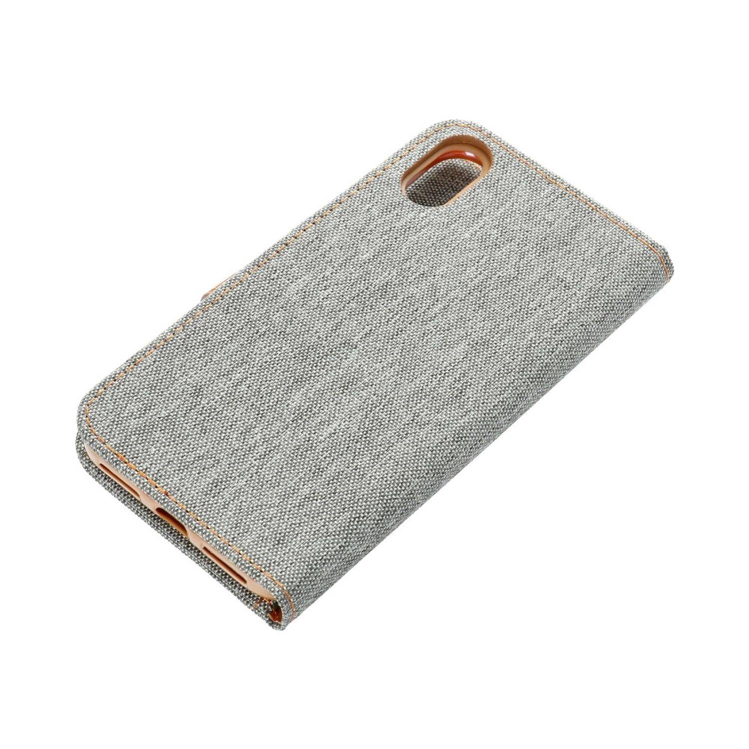 Hülle kompatibel mit Apple iPhone 5 / 5s Kunstleder Handyhülle - Handy Case Grau