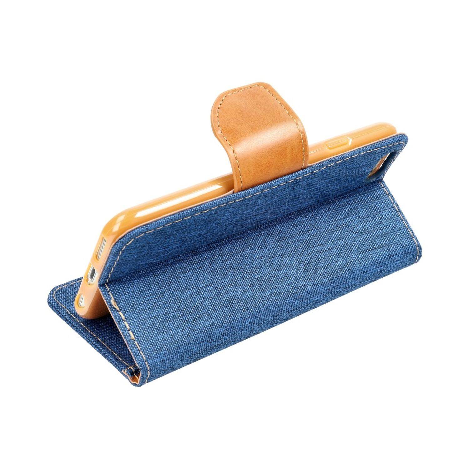 Hülle kompatibel mit Apple iPhone 6 / 6s Kunstleder Handyhülle - Handy Case Blau