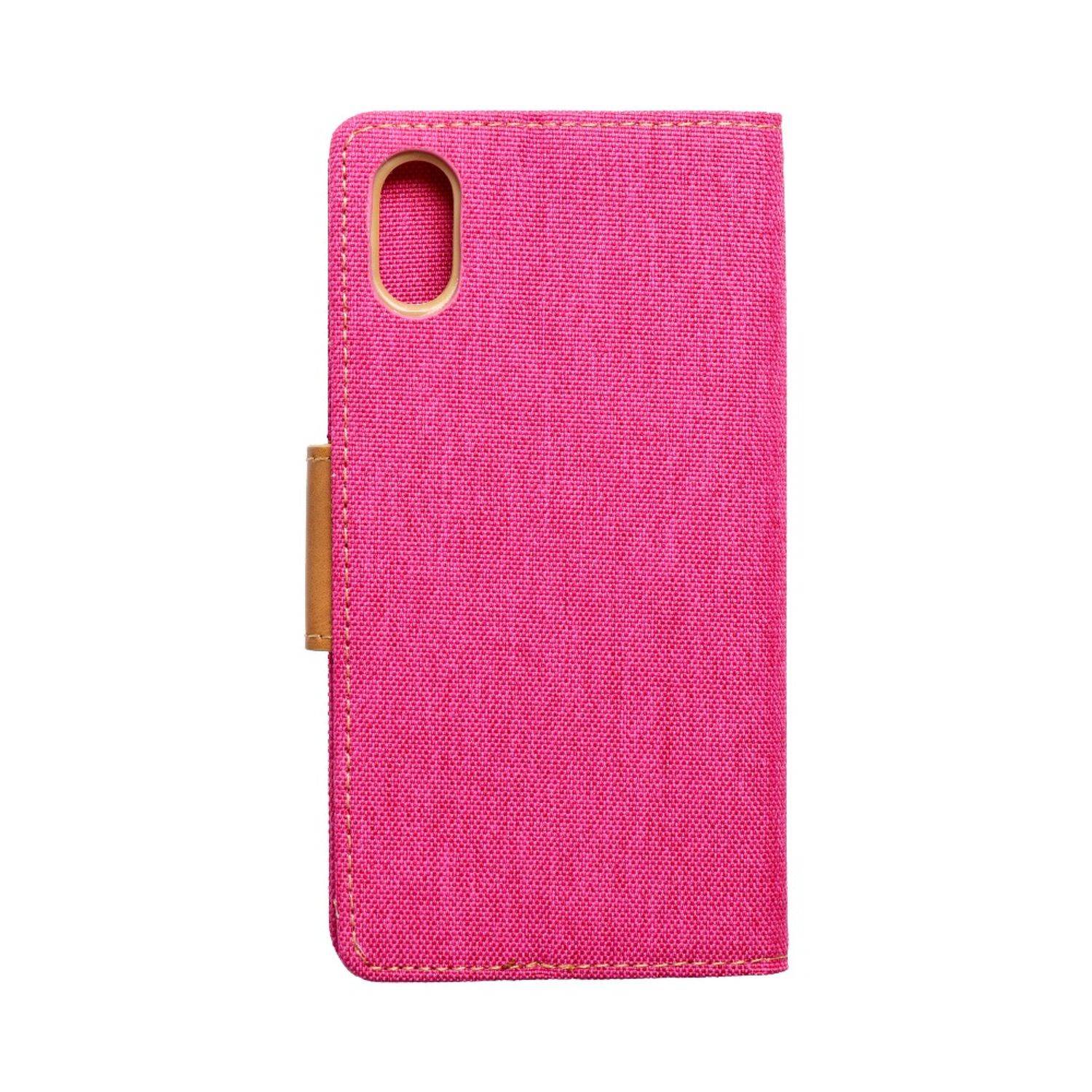 Hülle kompatibel mit Apple iPhone X / XS Kunstleder Handyhülle - Handy Case Rosa