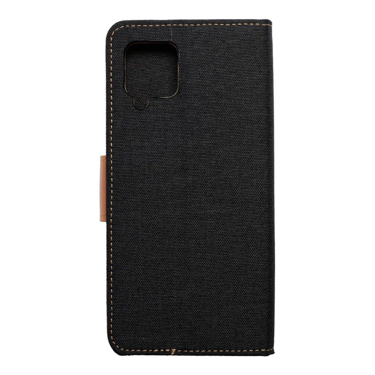 Hülle kompatibel mit Samsung Galaxy A42 5G Kunstleder Handyhülle - Handy Case Schwarz