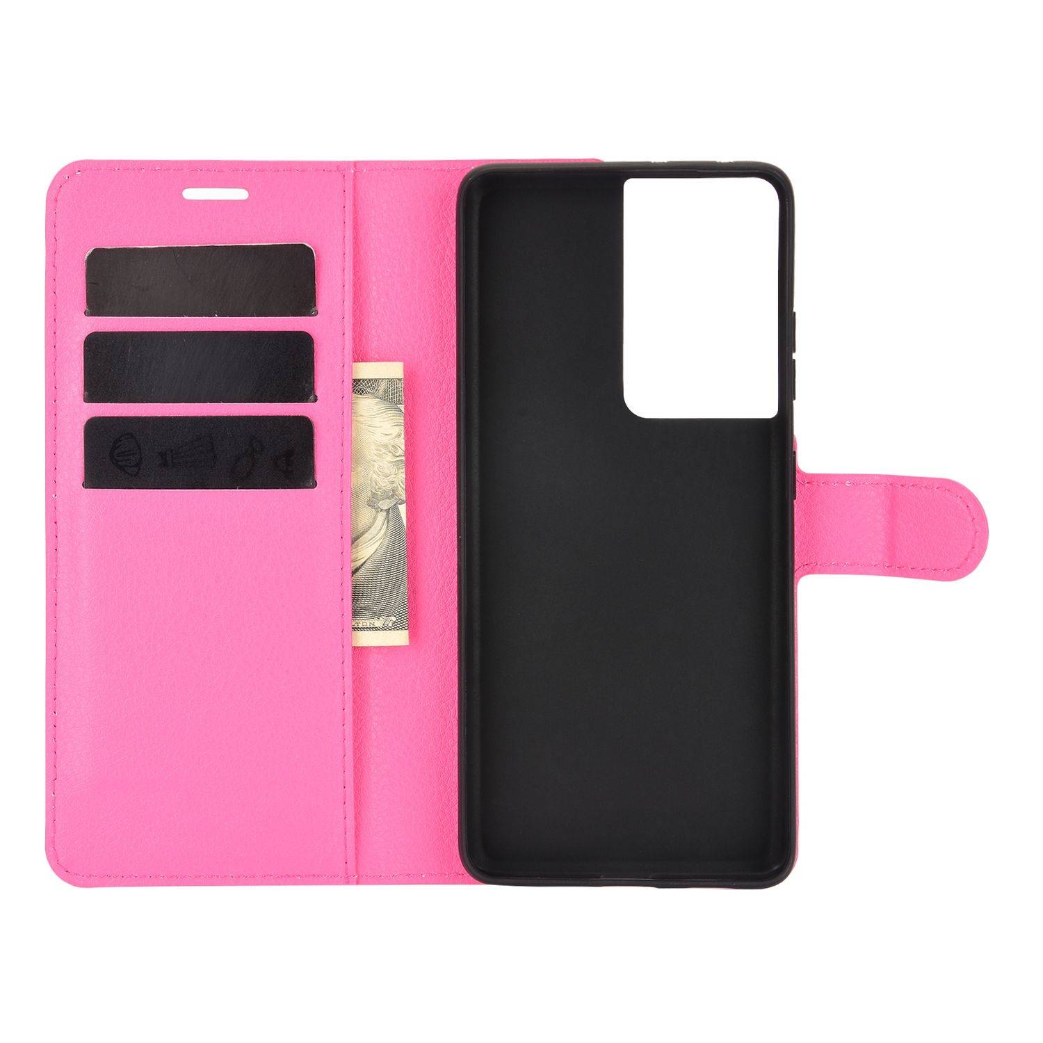 Samsung Galaxy S21 Ultra Handyhülle Bookcover Rosa